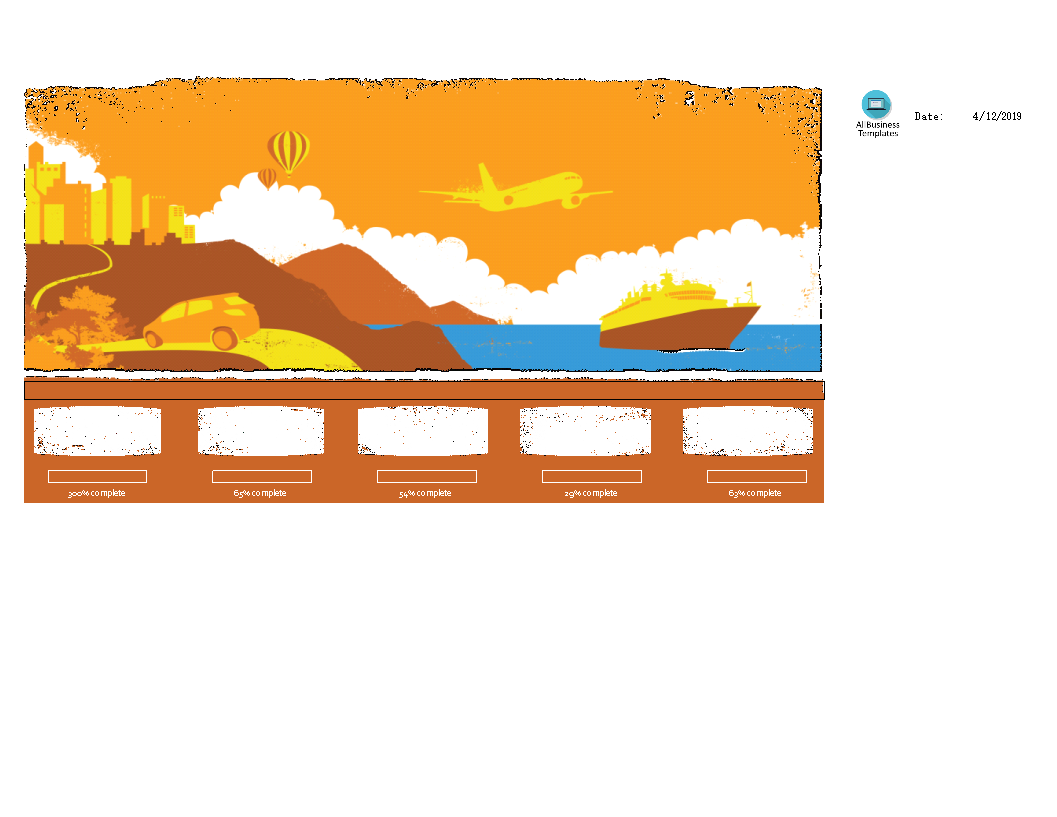 vacation planner template template