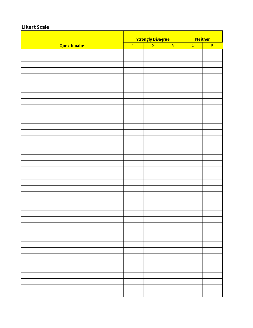 creating a likert scale in excel creating a likert scale in excel