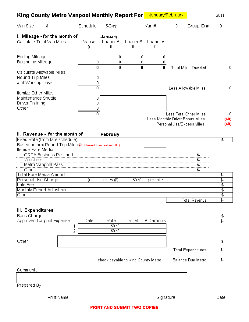 excel monthly report Hauptschablonenbild