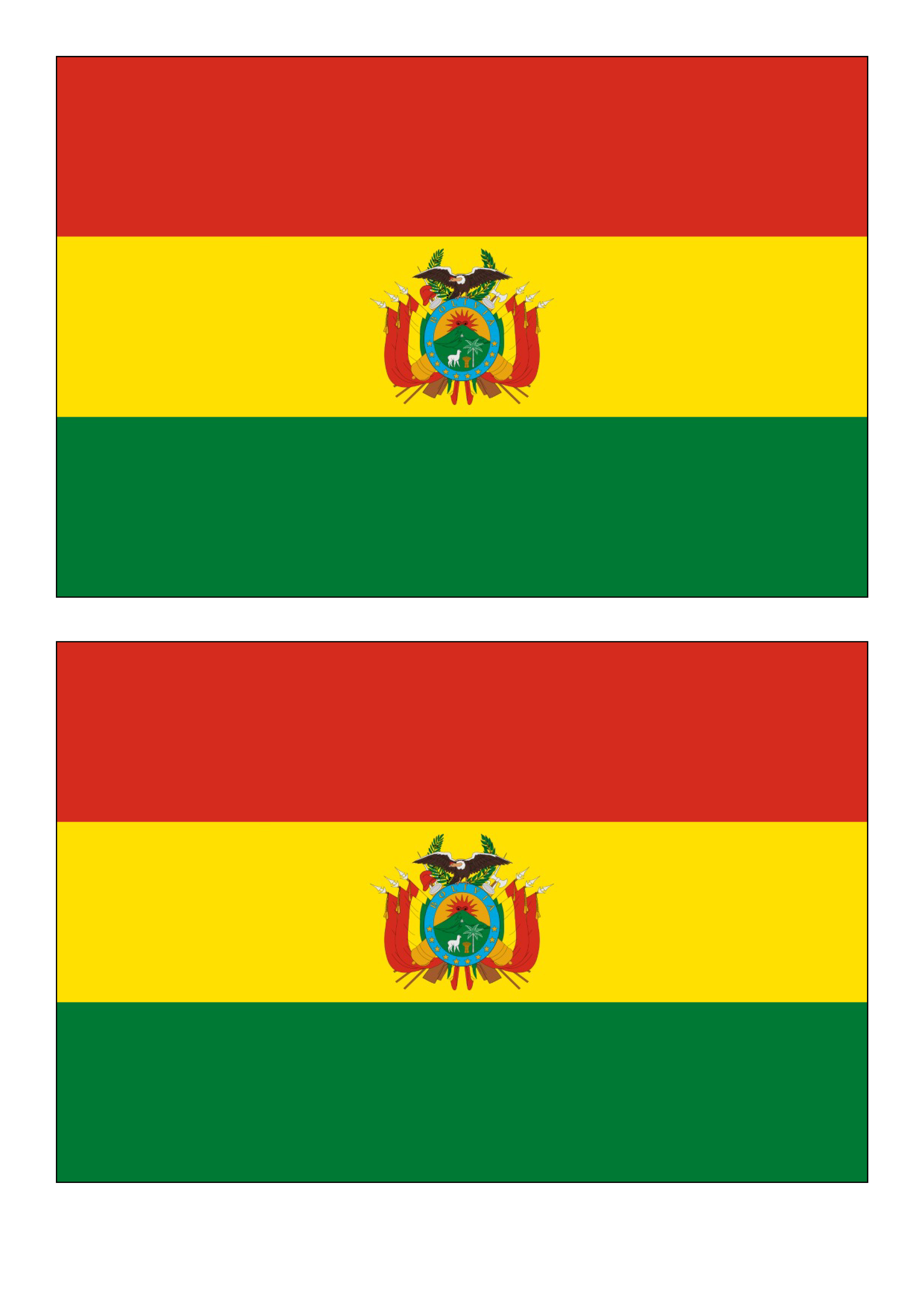 Printable Bolivia Flag Printable Templates