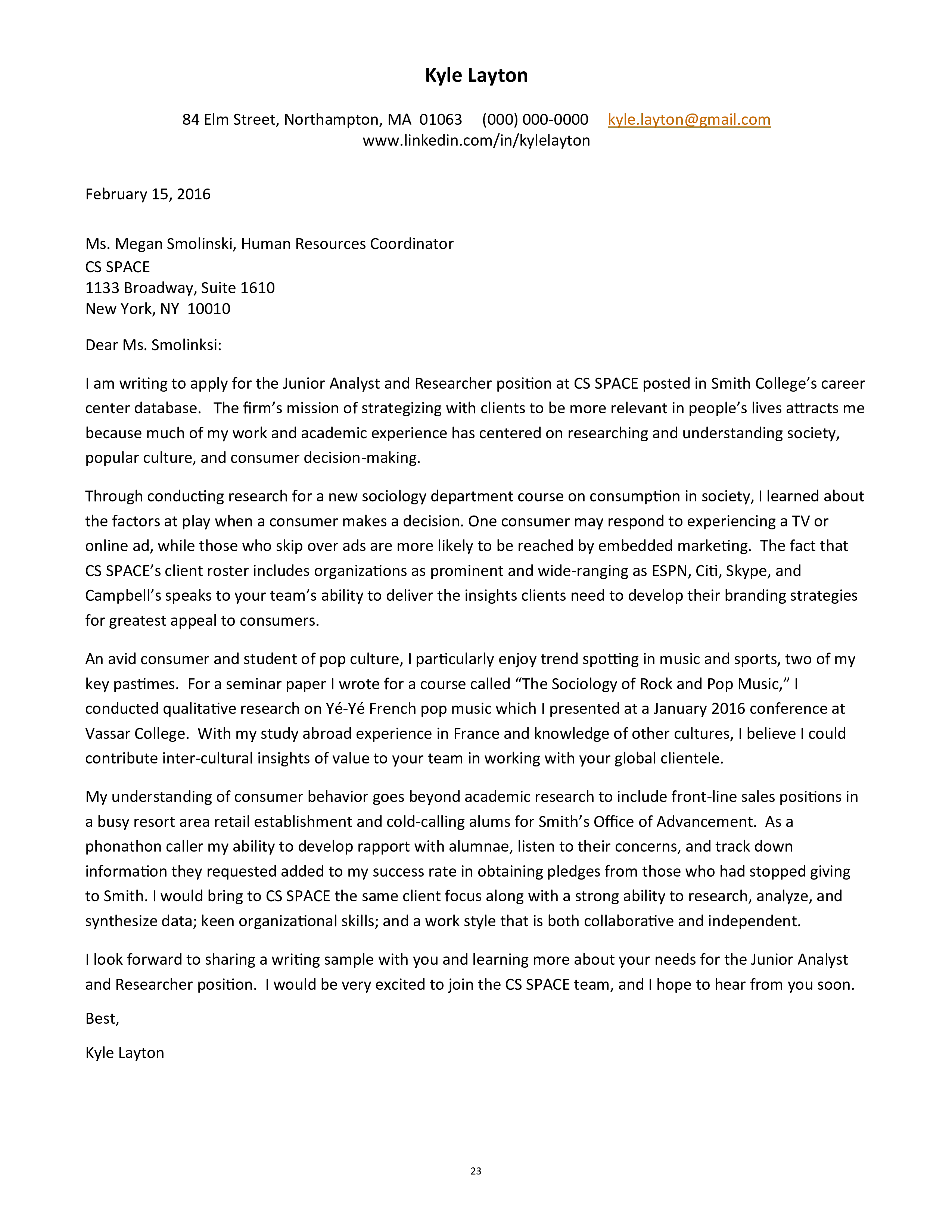 scholarship application letter model