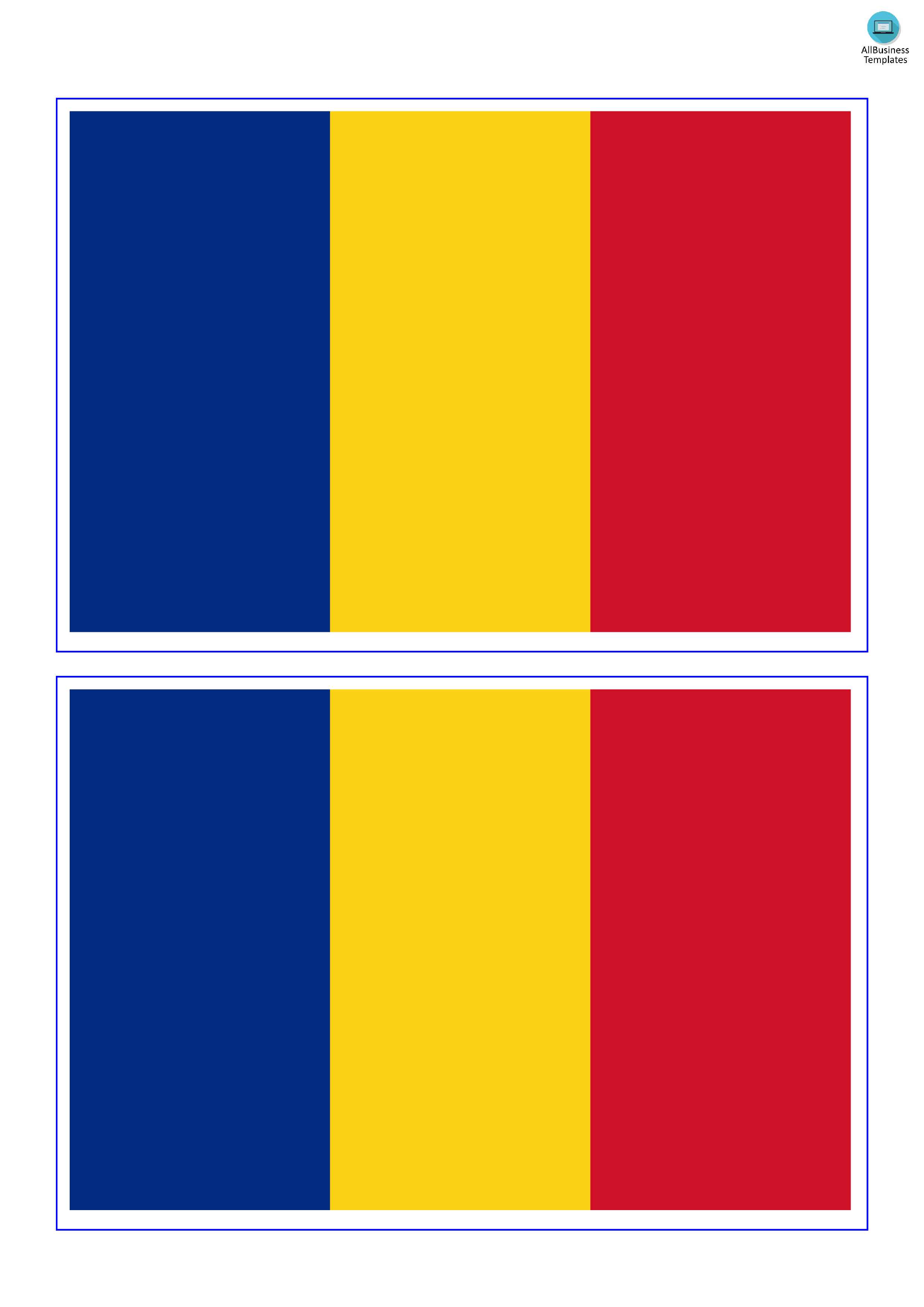romania flag voorbeeld afbeelding 