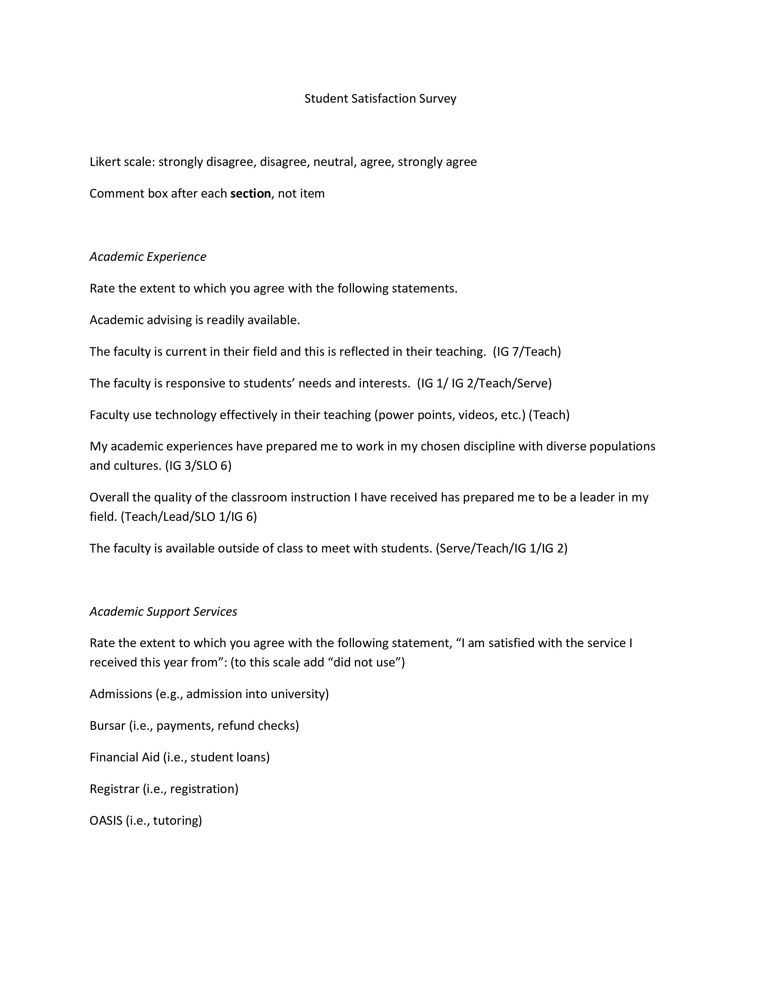 likert scale satisfaction survey Hauptschablonenbild