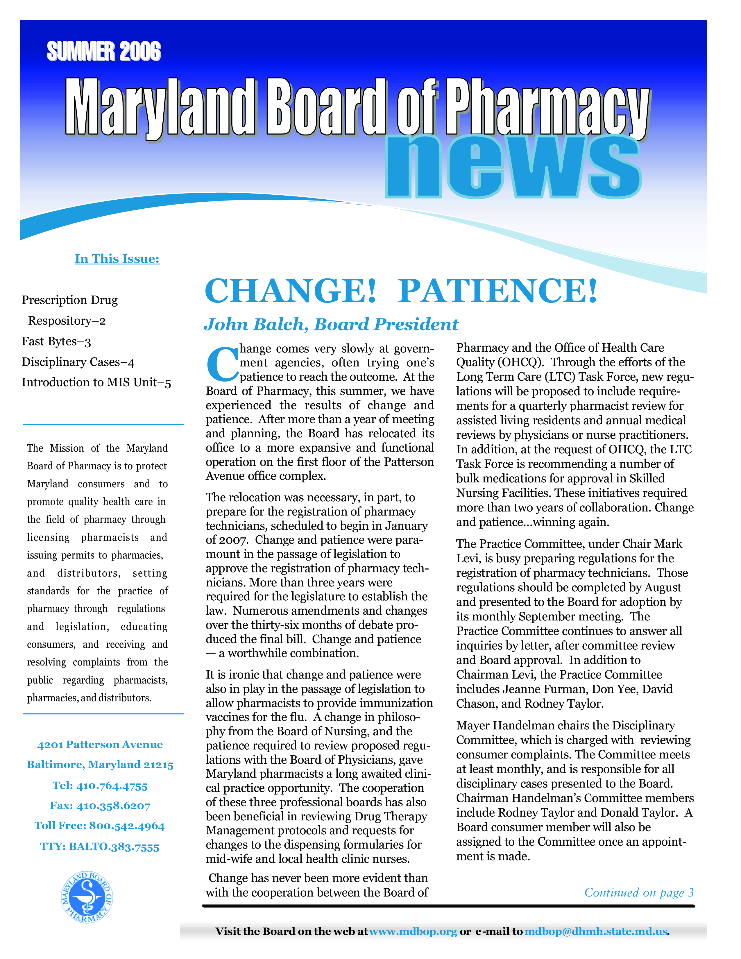 Summer Newsletter Pharmacy 模板