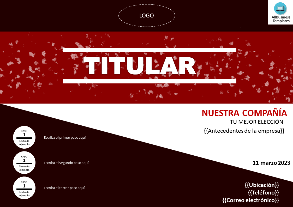 powerpoint folleto plantilla template