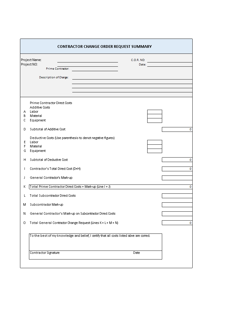 Order Form Template Sample 模板