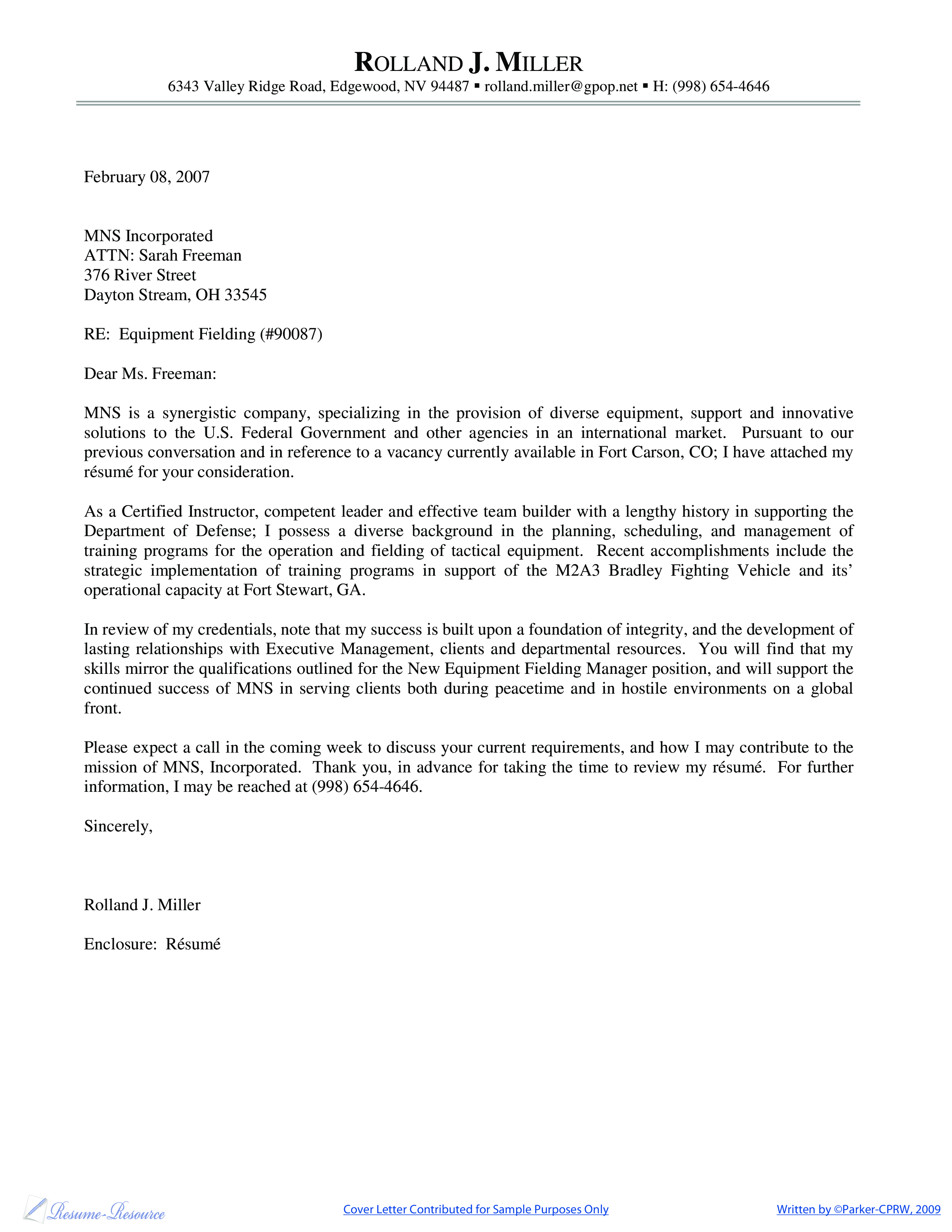 process manager cover letter sample template