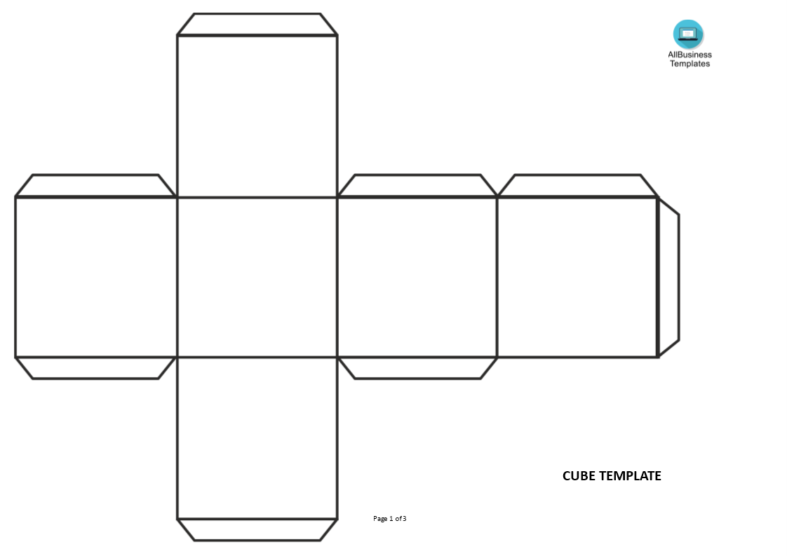 cube template Hauptschablonenbild