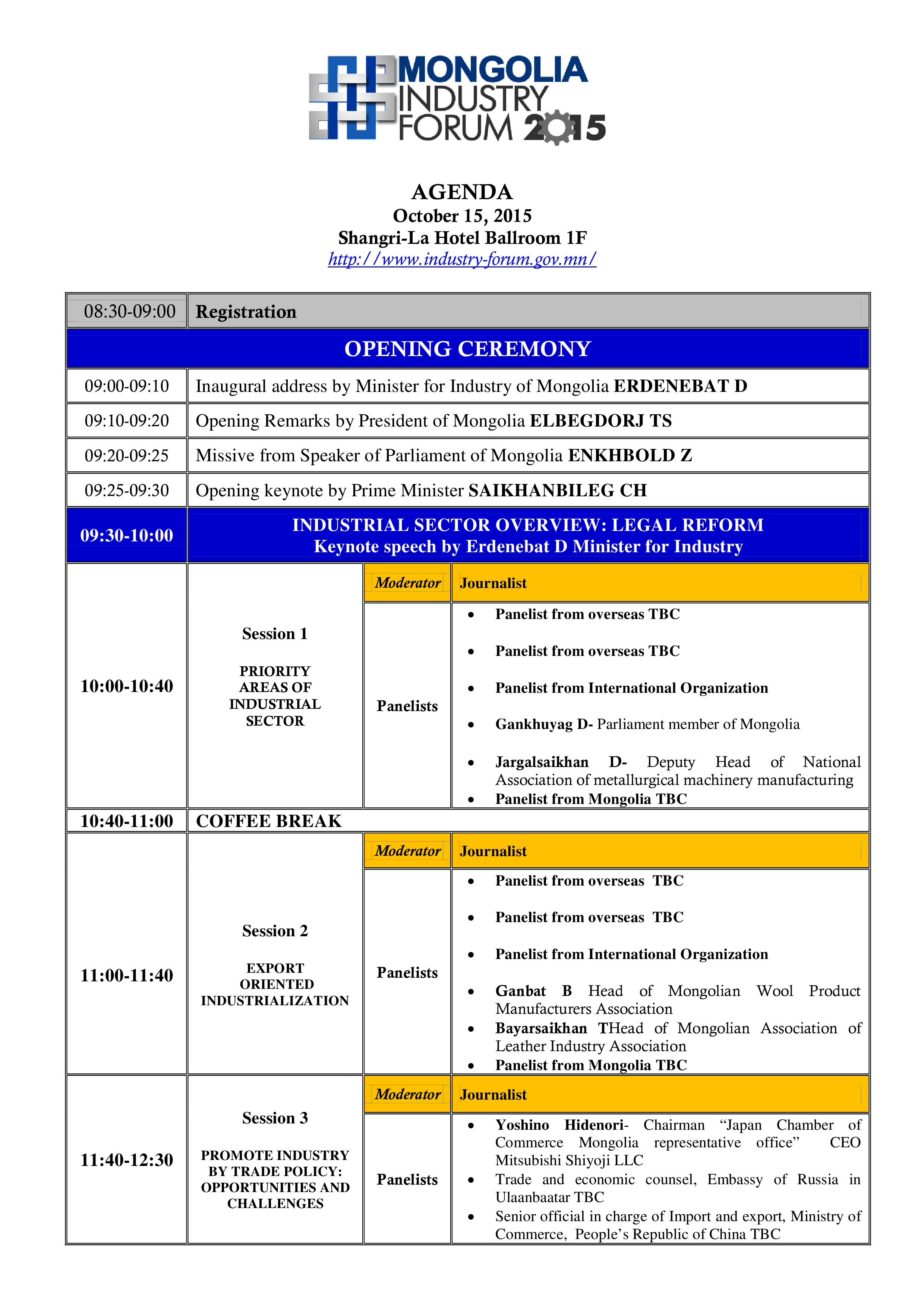 opening ceremony agenda voorbeeld afbeelding 