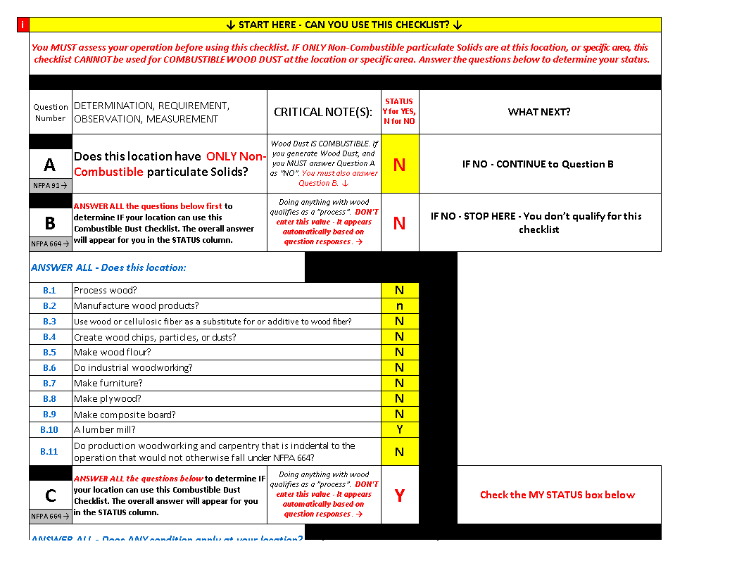 inspection checklist excel voorbeeld afbeelding 