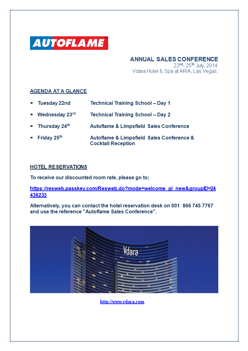 Sales Conference Agenda template 模板