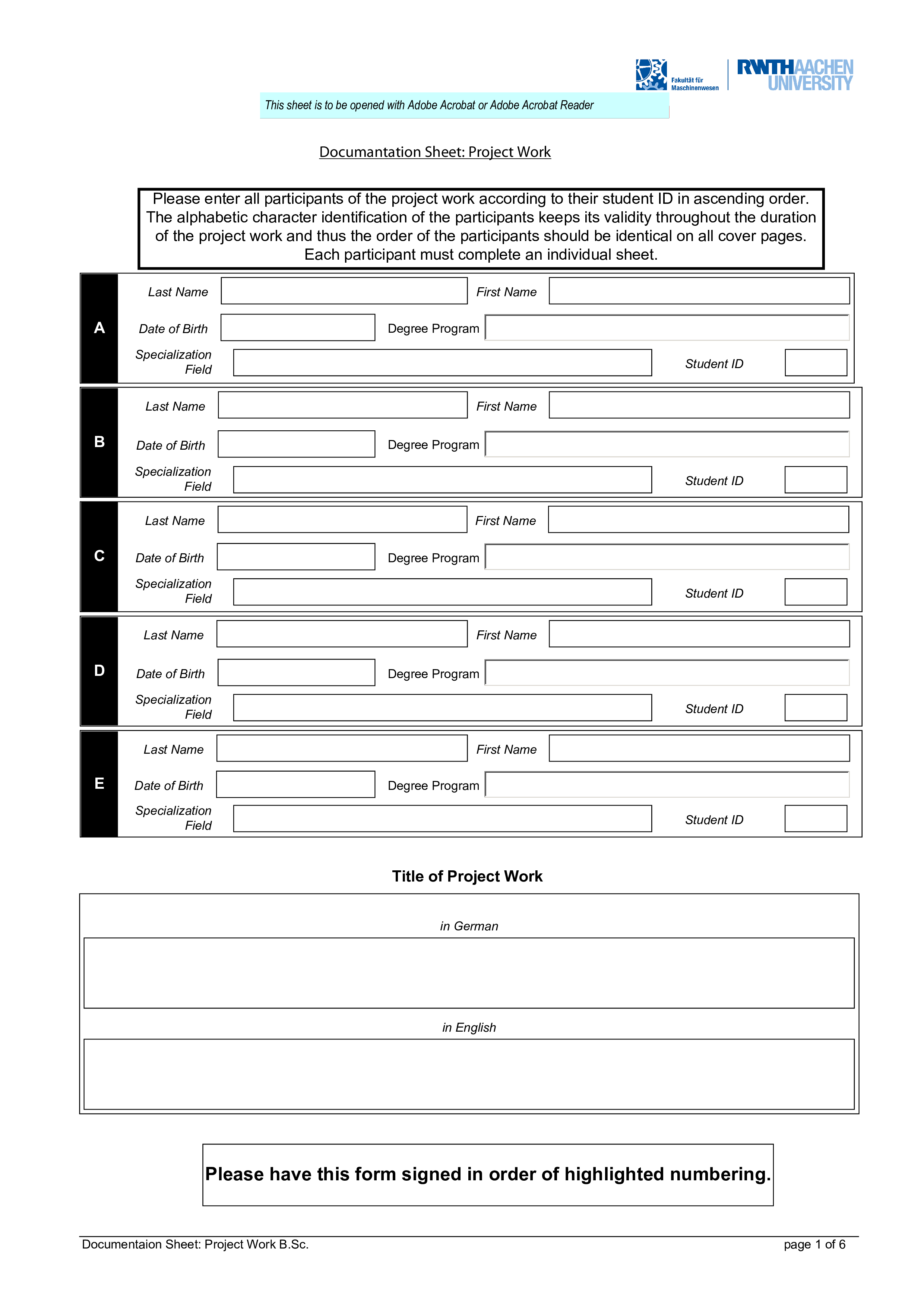 Project Work Documentation main image