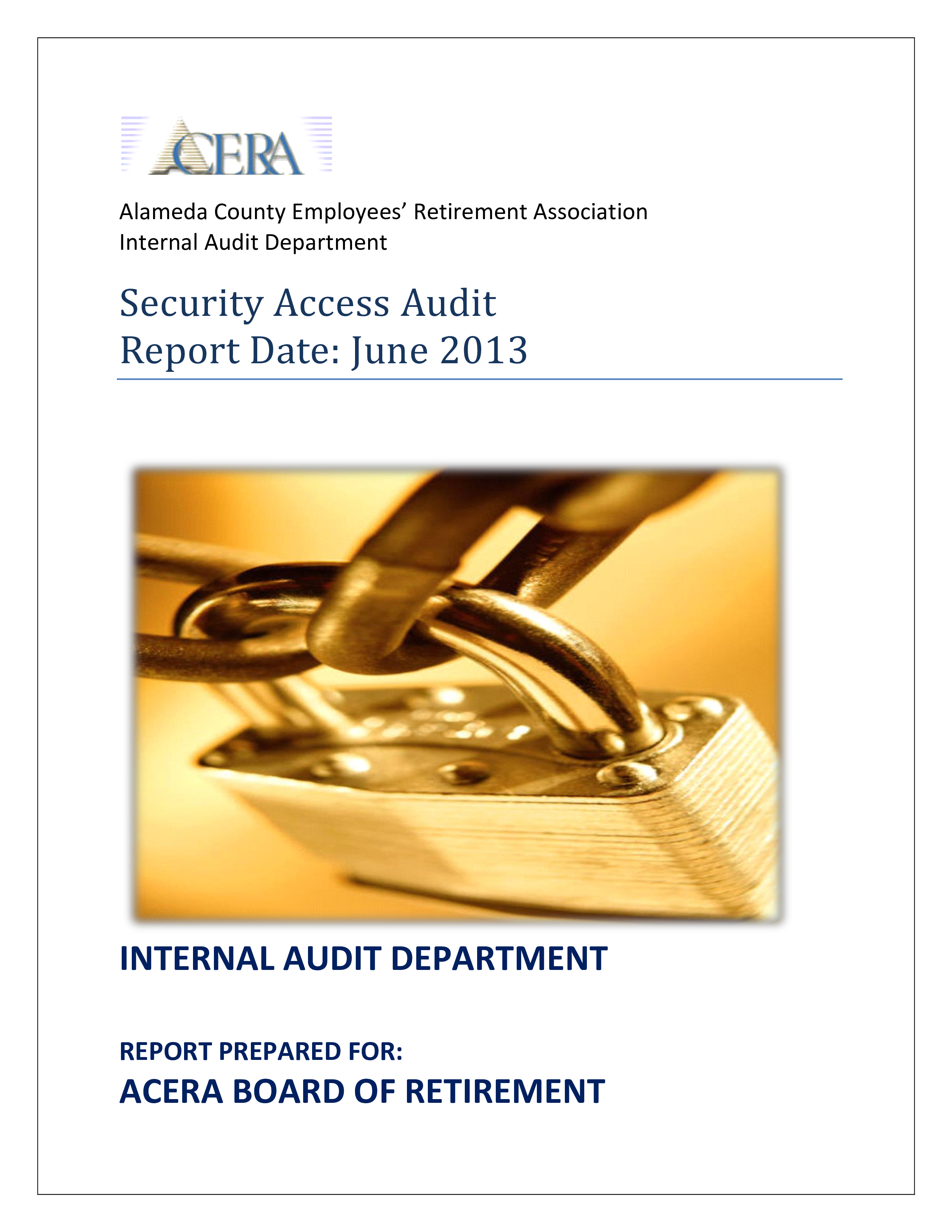 security access audit report template