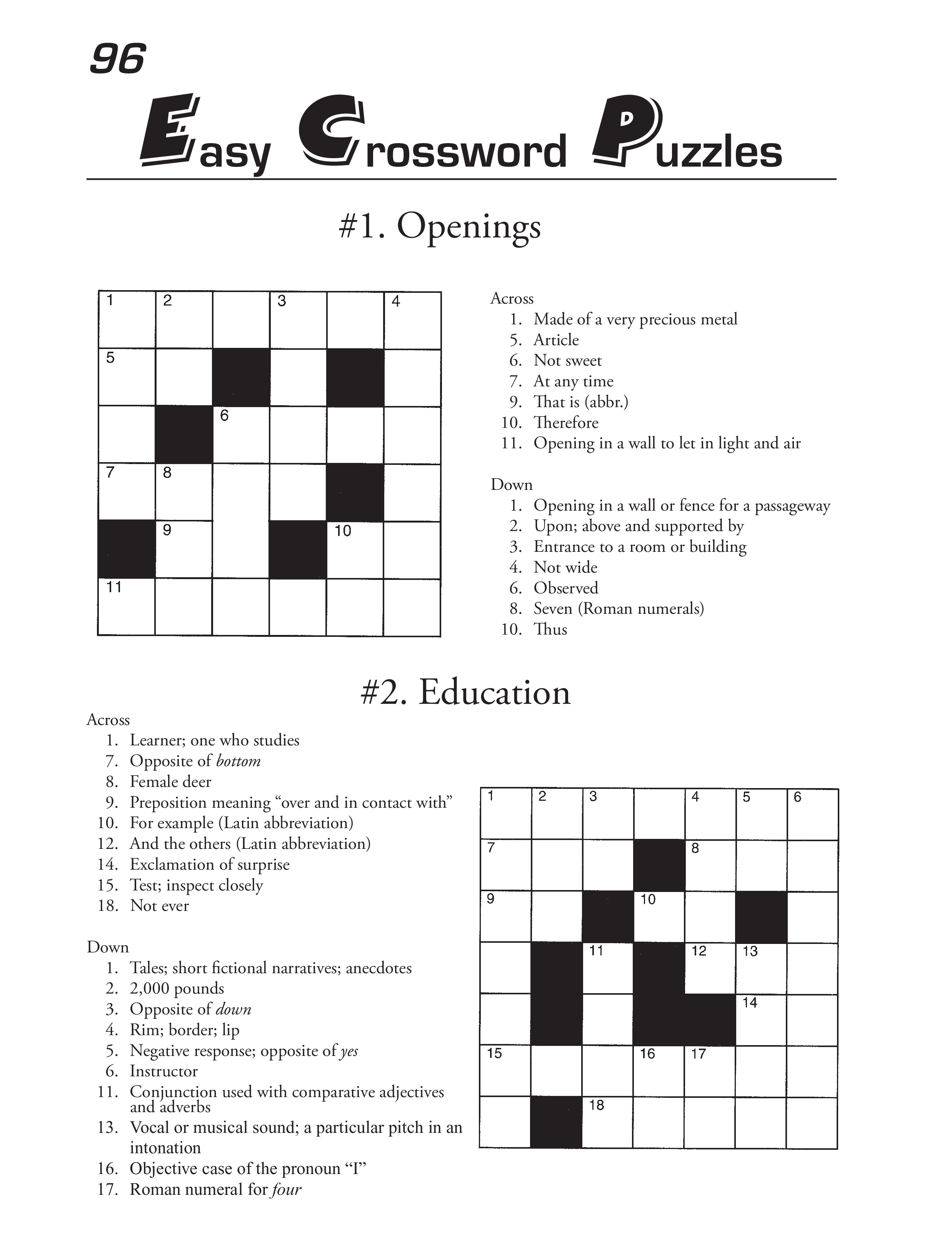 Free Printable Crossword Puzzle Templates Explore All Best Results 