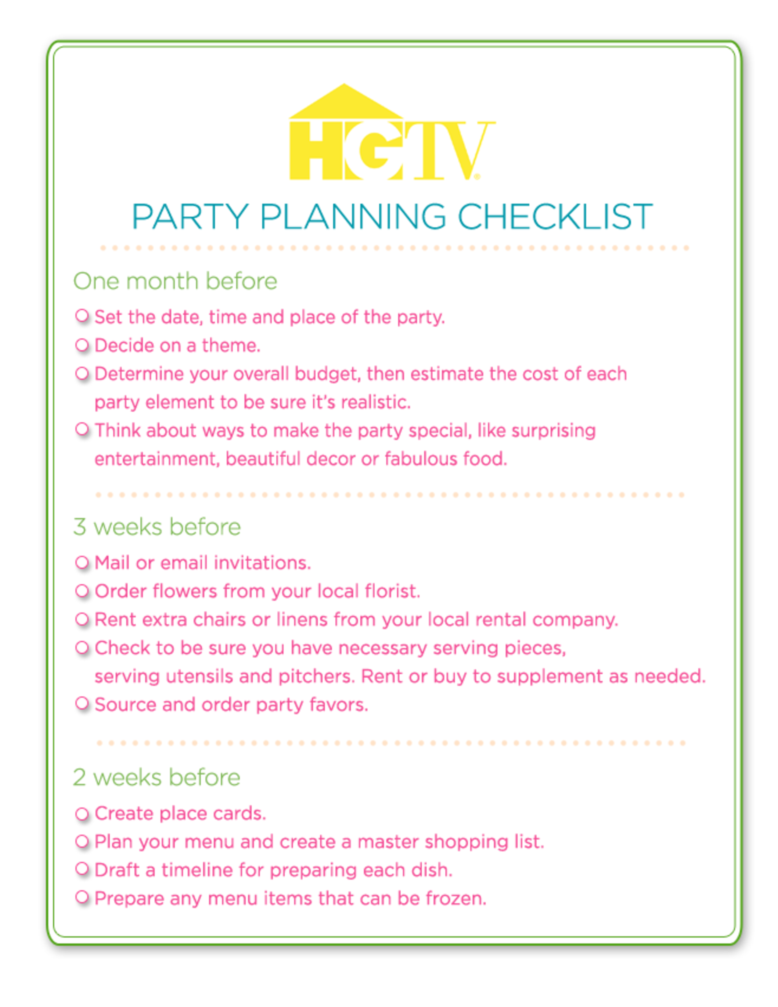 party planning checklist template voorbeeld afbeelding 