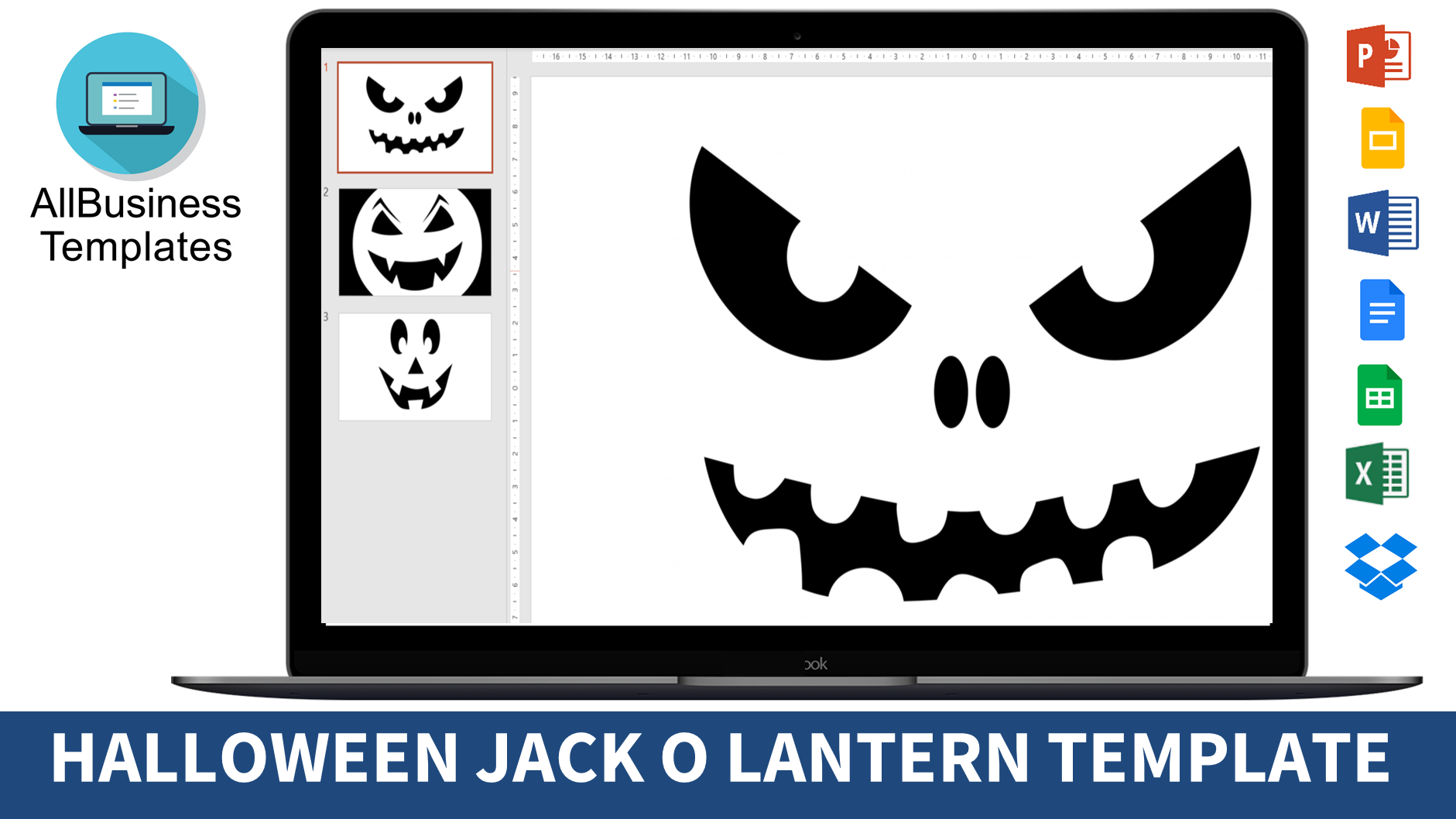 jack o lantern stencil voorbeeld afbeelding 