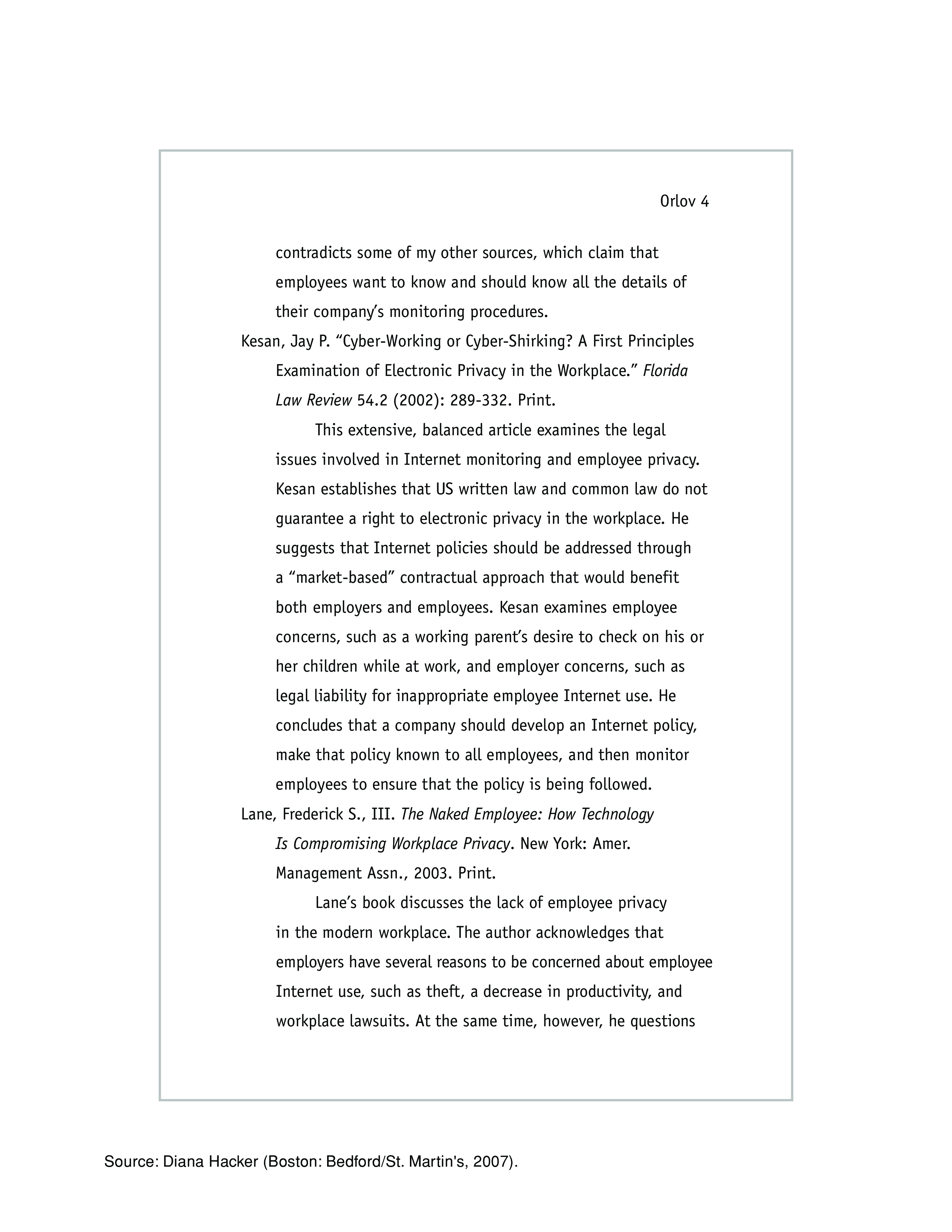 mla style annotated bibliography template