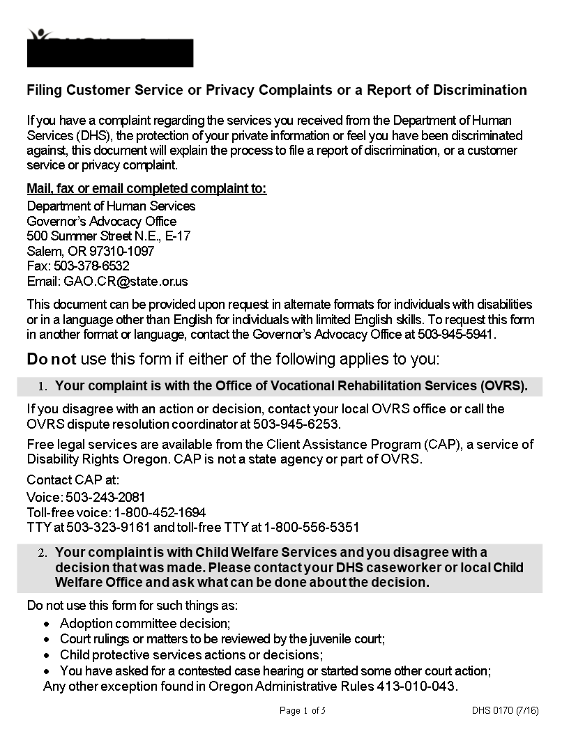 Customer Service Incident Report main image