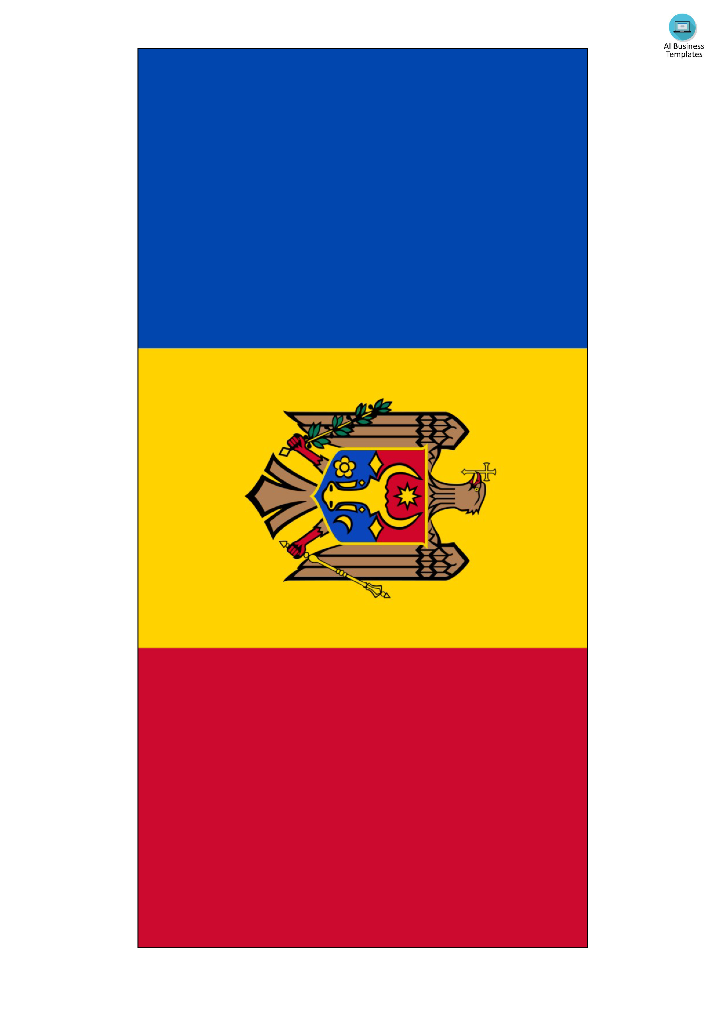 moldova flag template