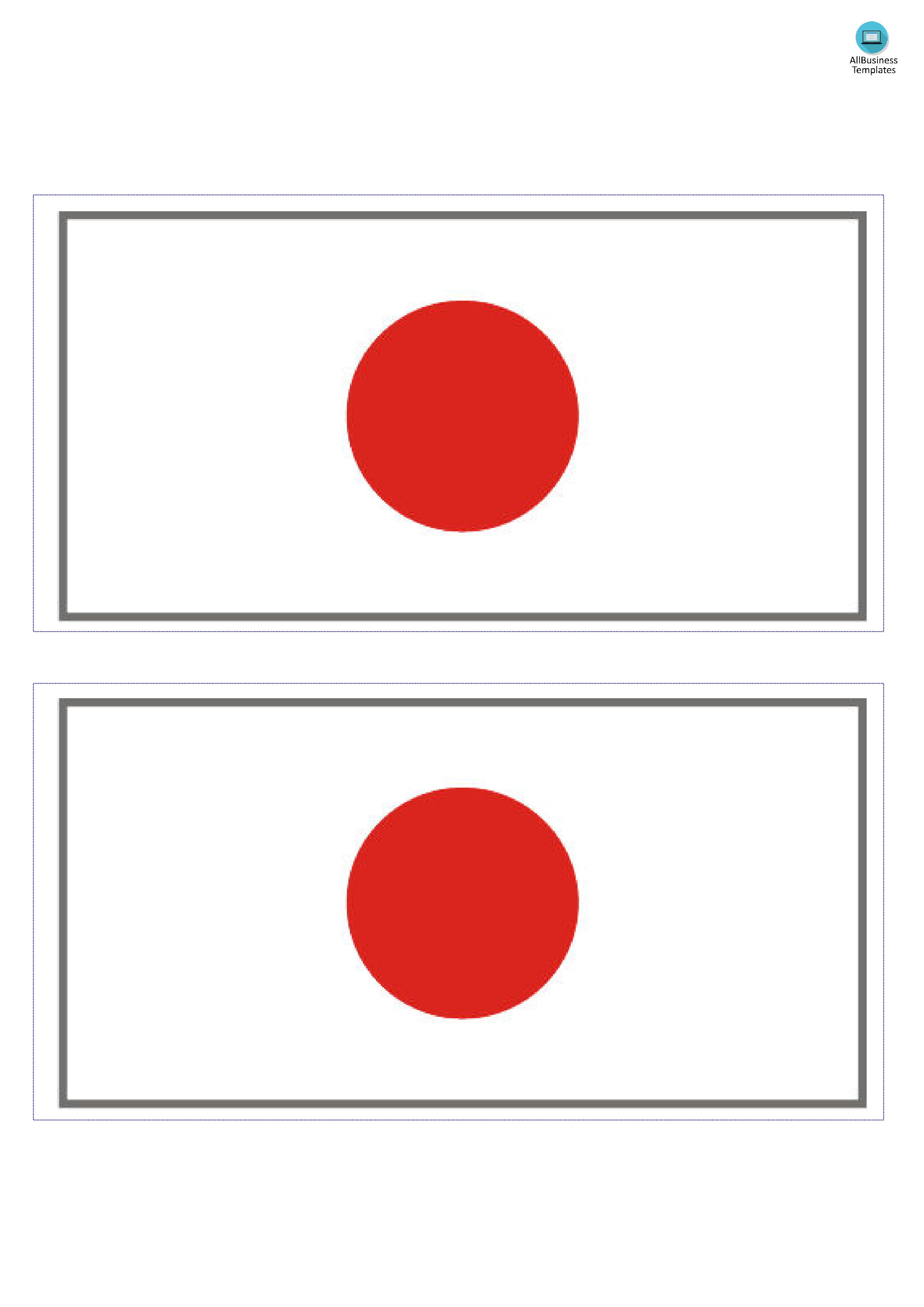 Japan Flag Templates At Allbusinesstemplates Com