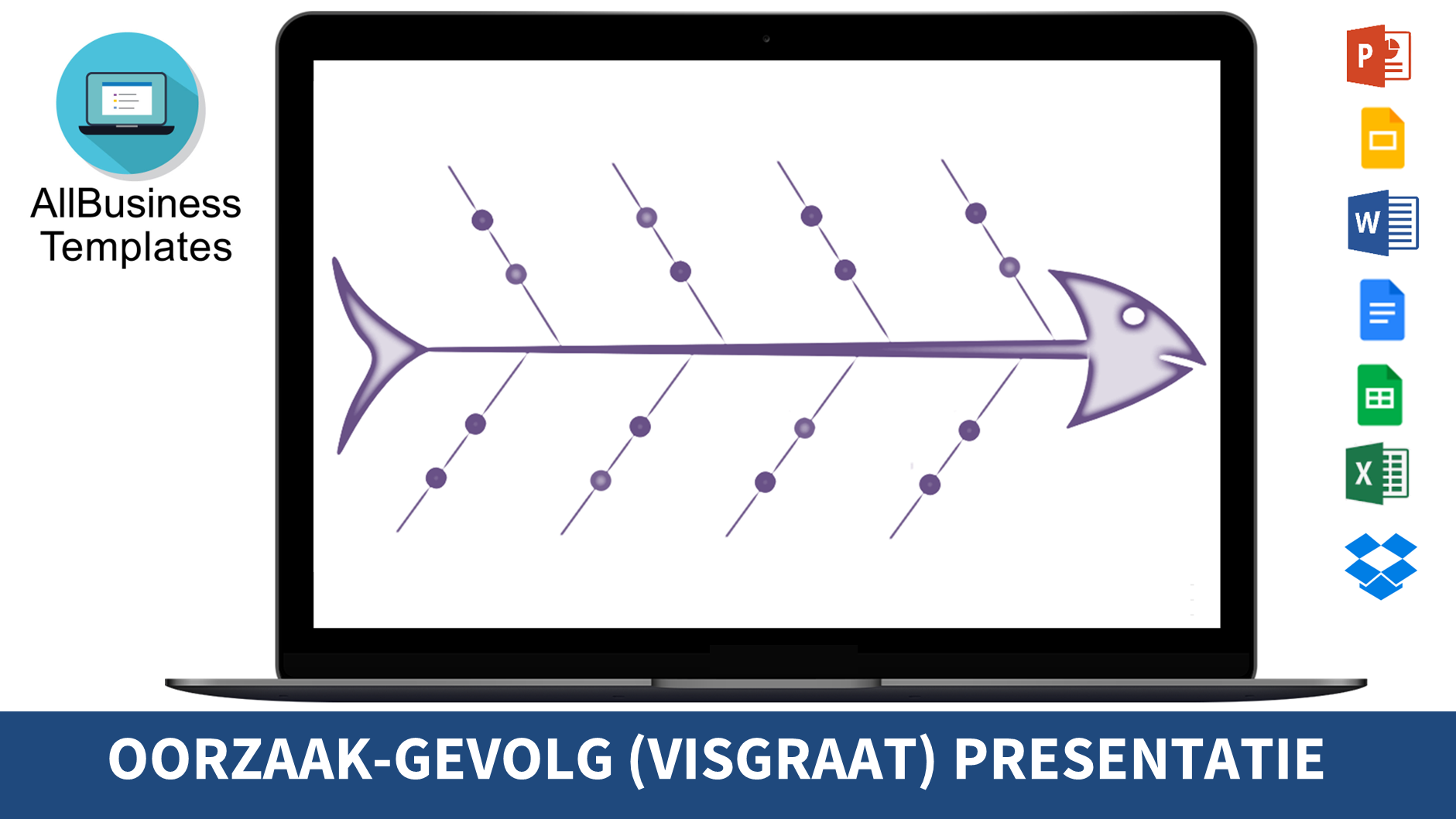 visgraatdiagram template Hauptschablonenbild