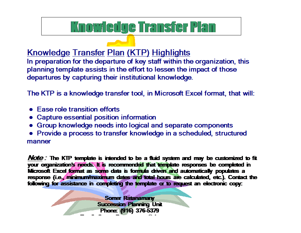 transition plan template sample Hauptschablonenbild