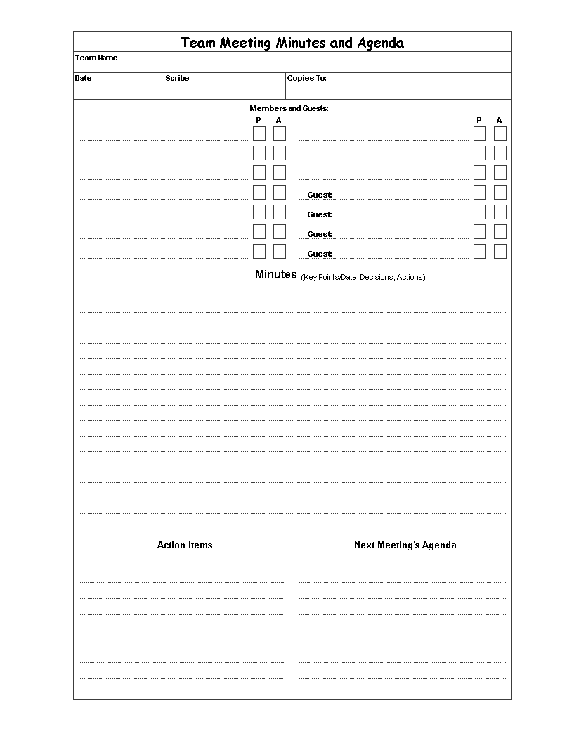 meeting agenda example voorbeeld afbeelding 