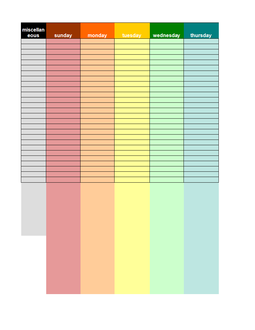 checklist template example Hauptschablonenbild