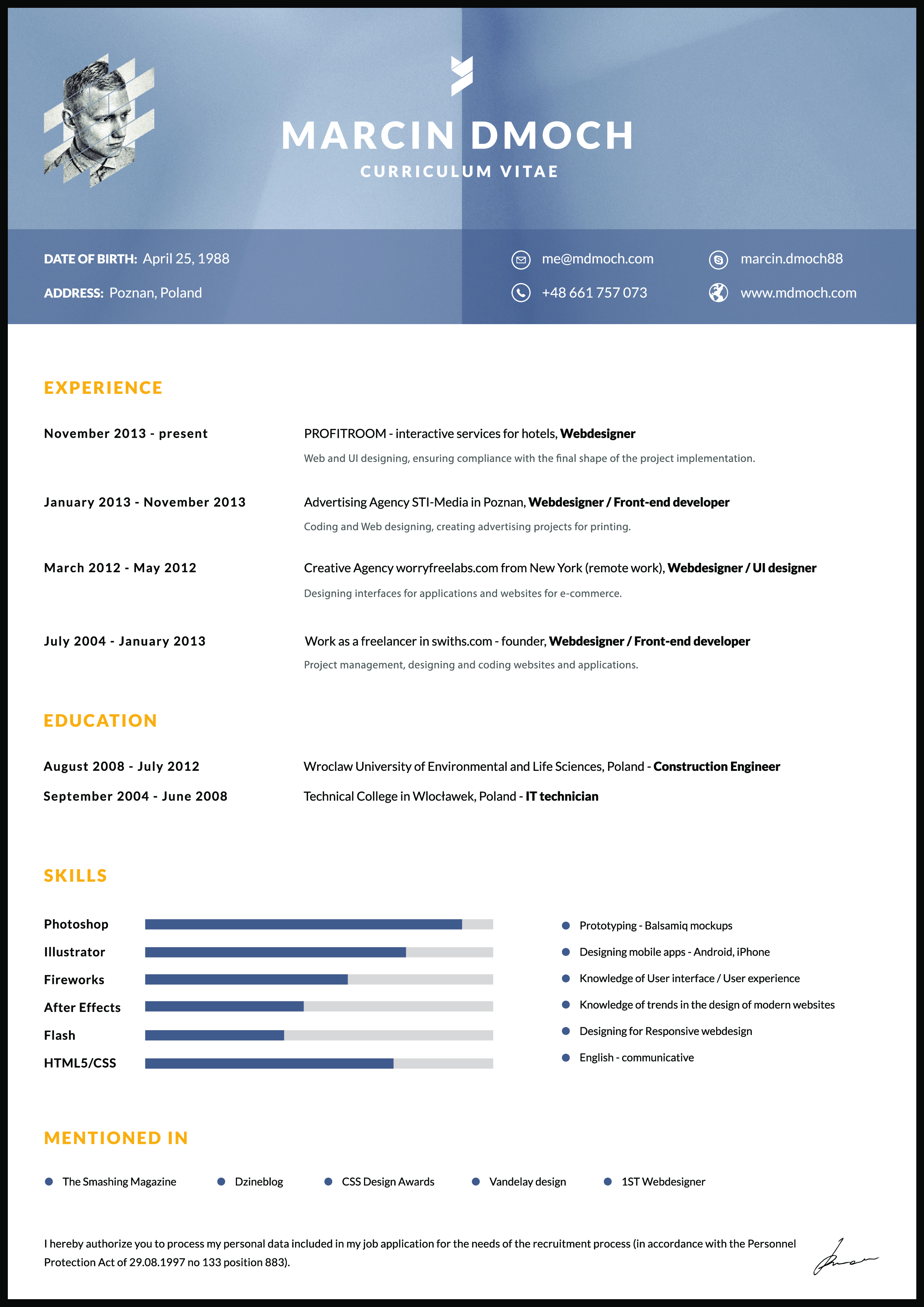 web developer and designer voorbeeld afbeelding 