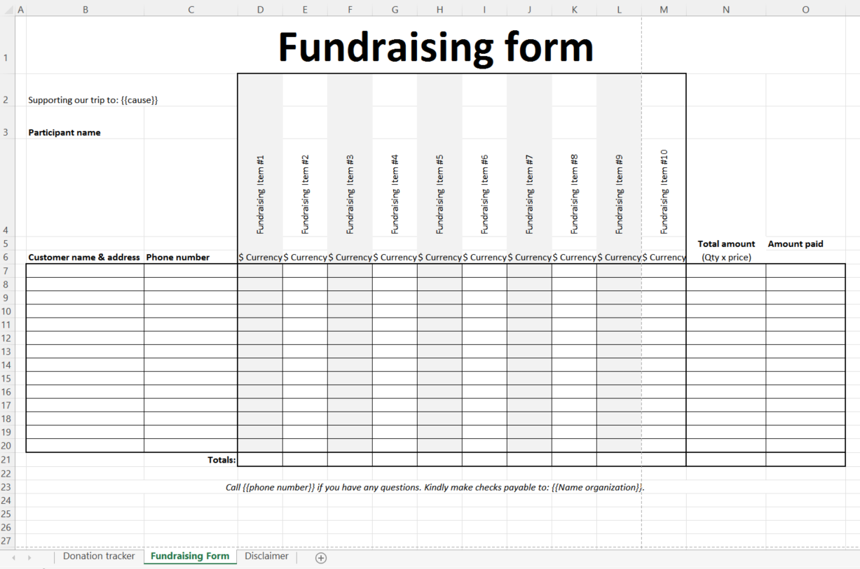 team fundraiser Hauptschablonenbild