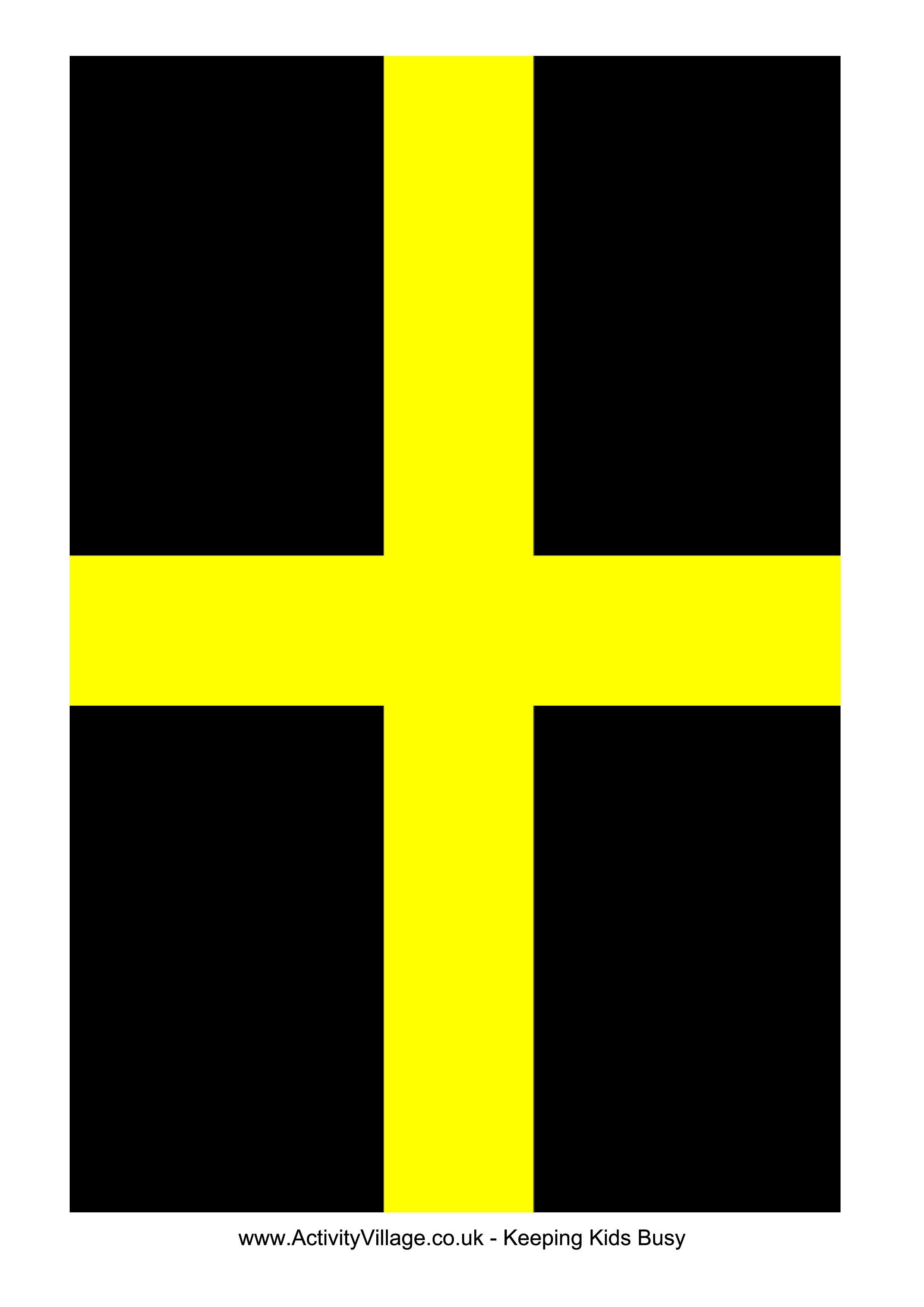 st davids flag template