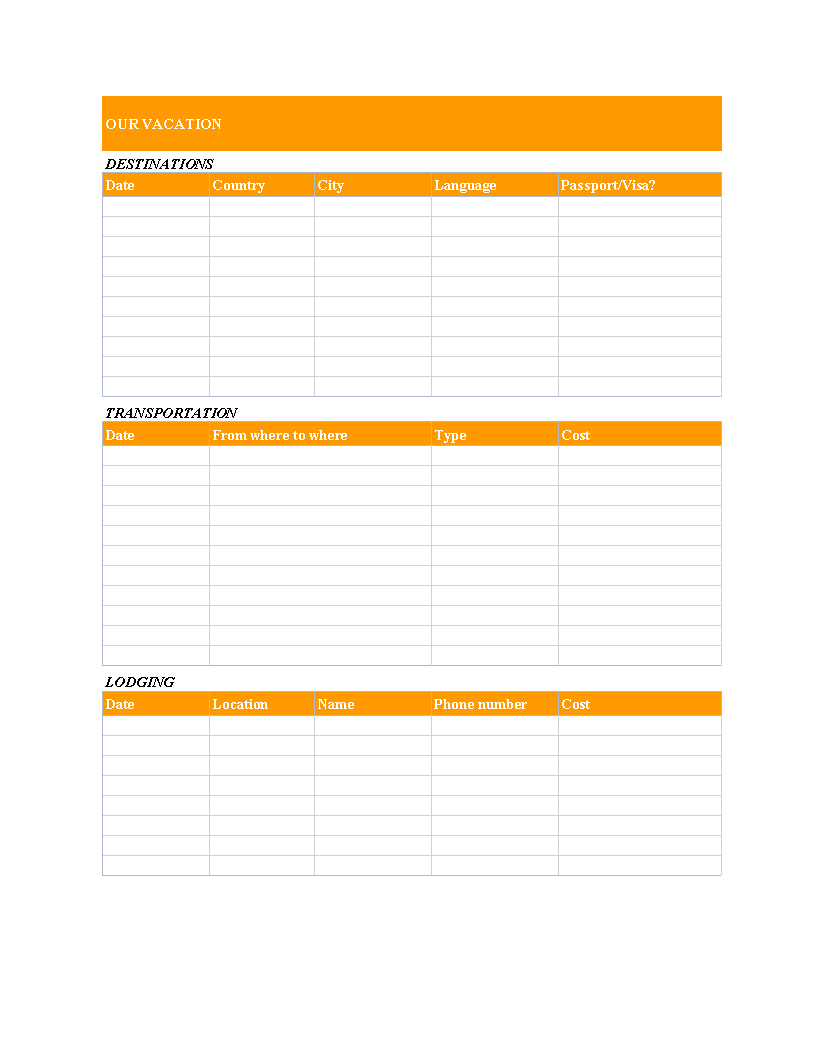 multi country travel itinerary Hauptschablonenbild