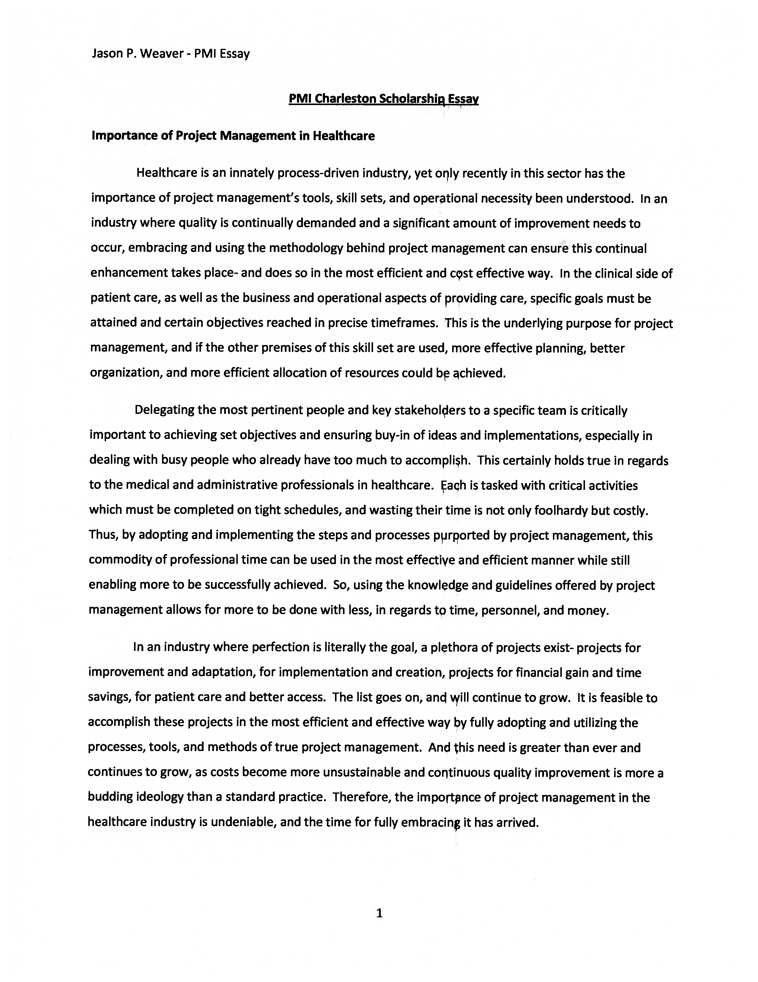 scholarship essay for business management