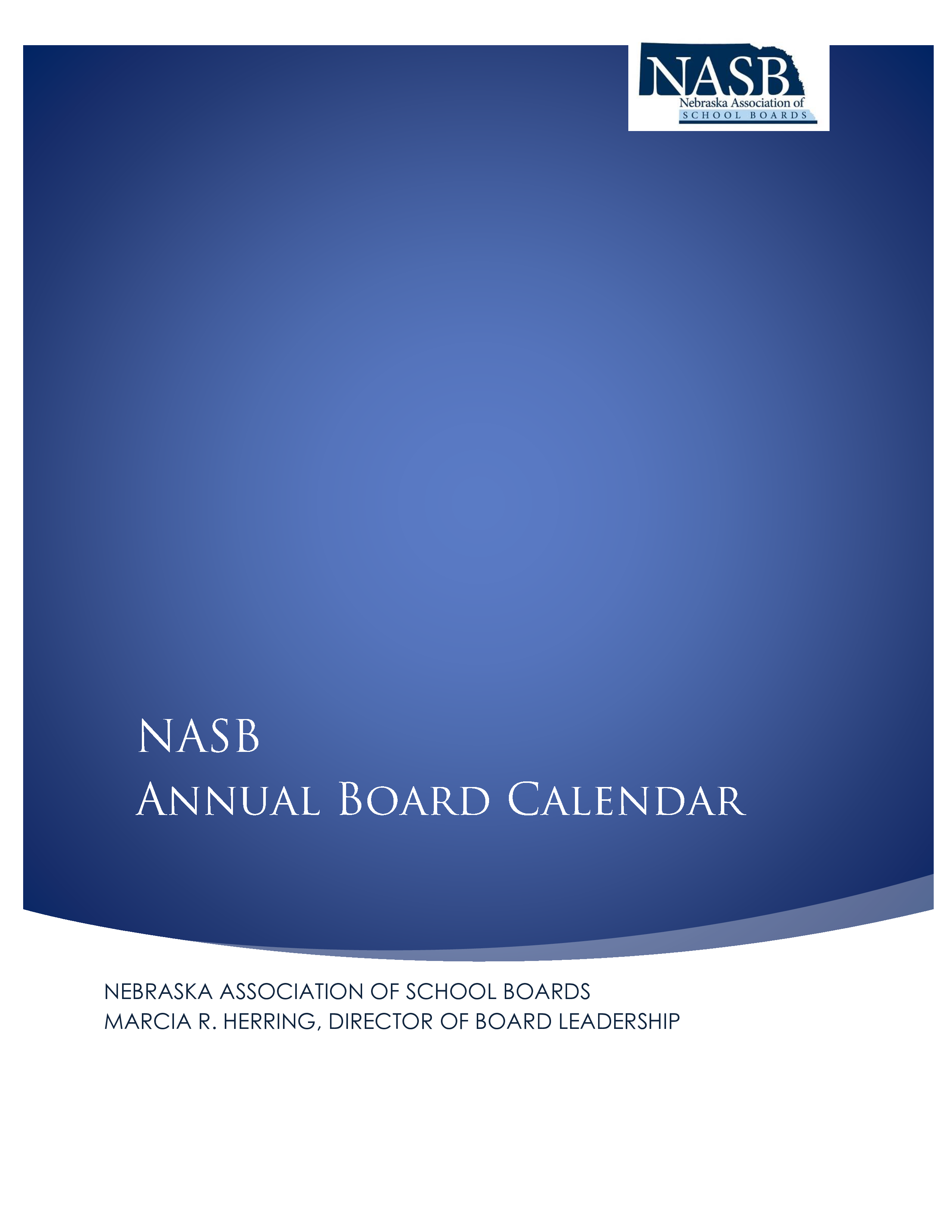 Annual Board Calendar main image