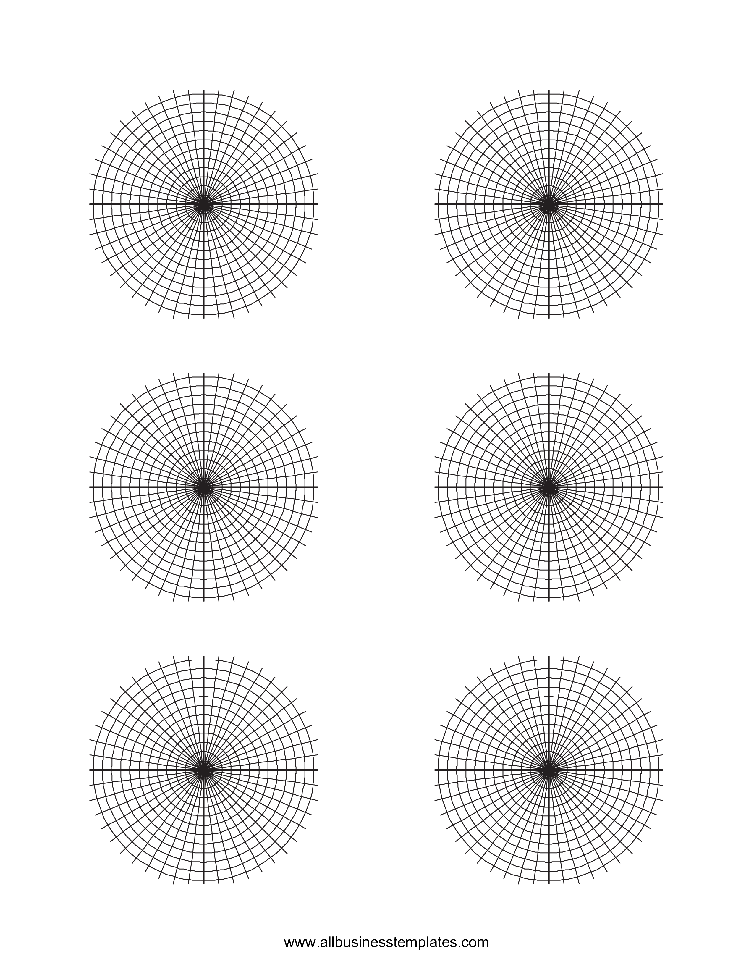 Printable polar graph paper | Templates at allbusinesstemplates.com