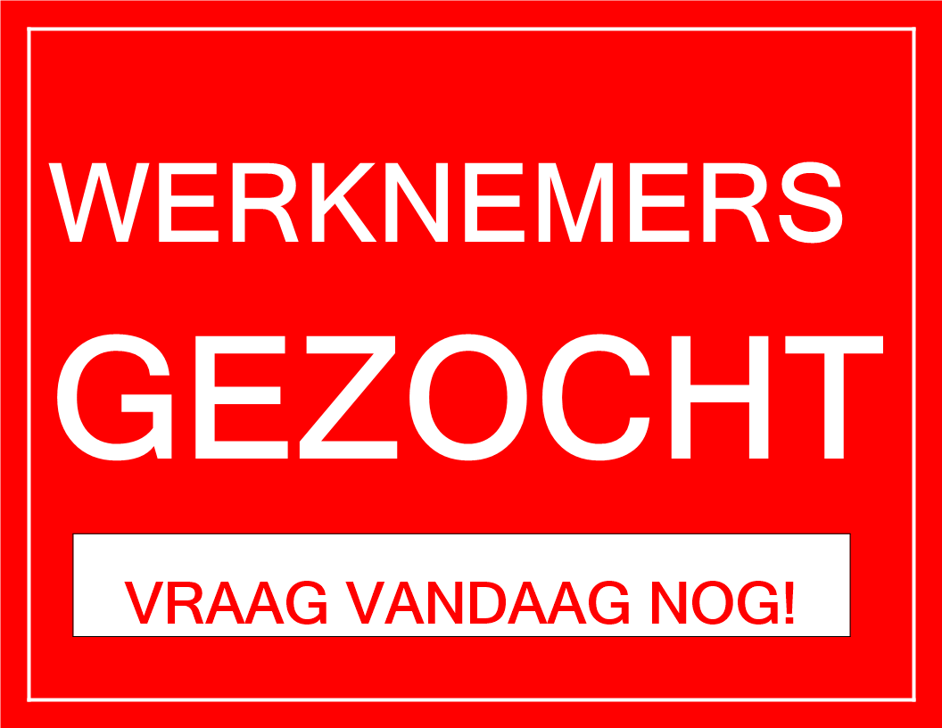 werknemers gezocht sjabloon template