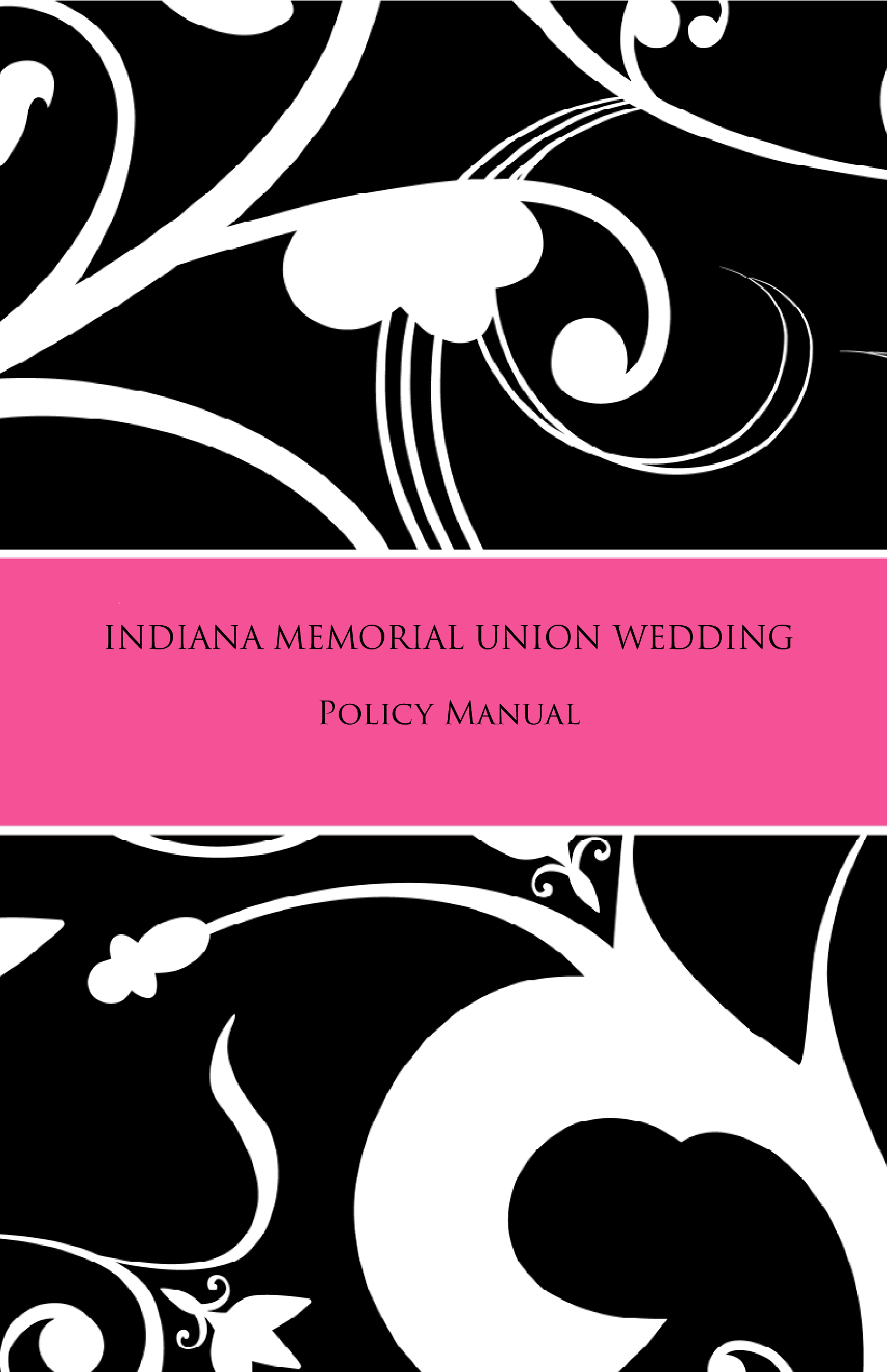 wedding policy manual template