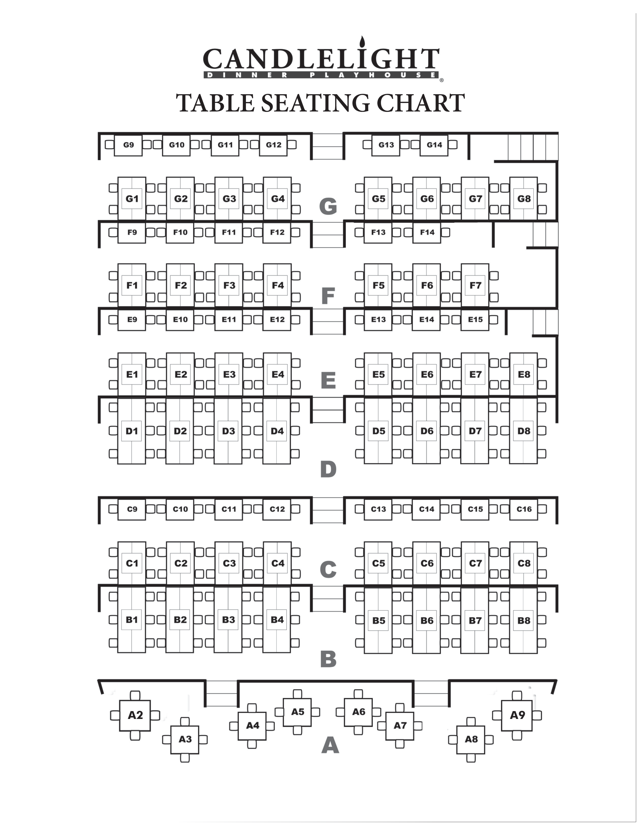 Table Seating Chart 模板