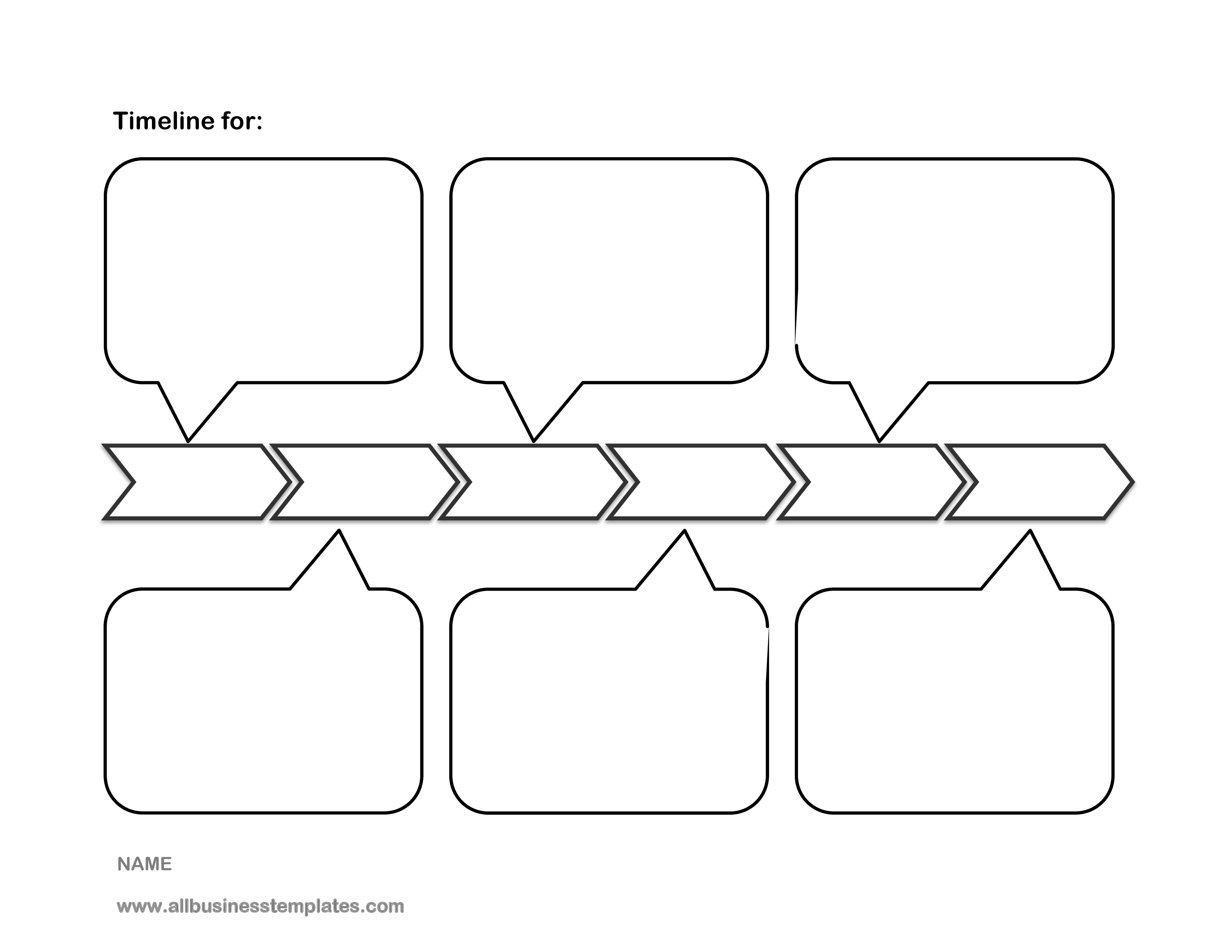 blank timeline sample template