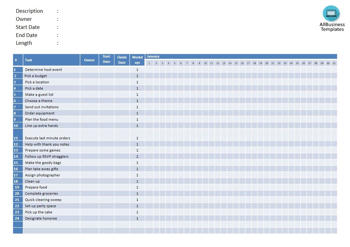 gantt chart powerpoint template modèles