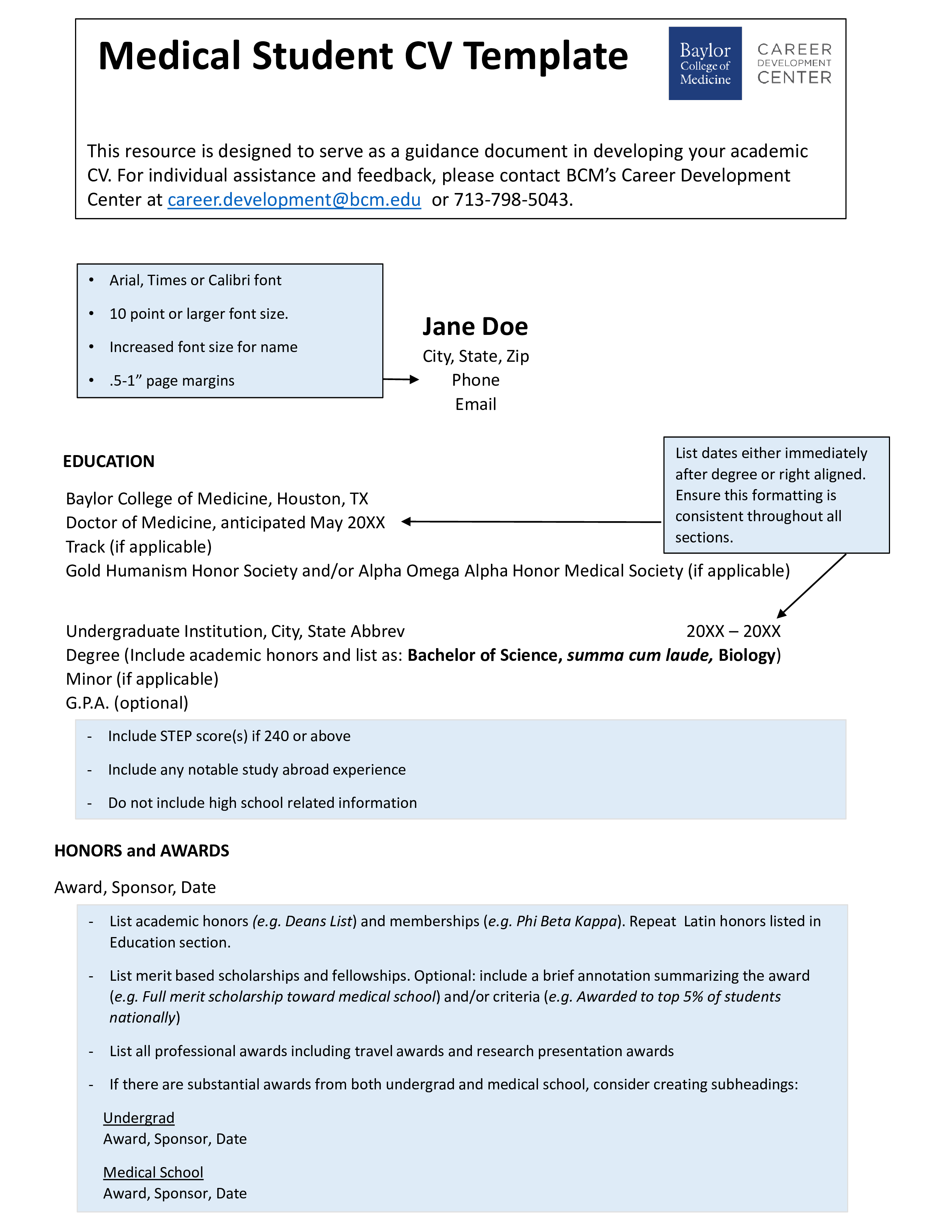 medical resume Hauptschablonenbild