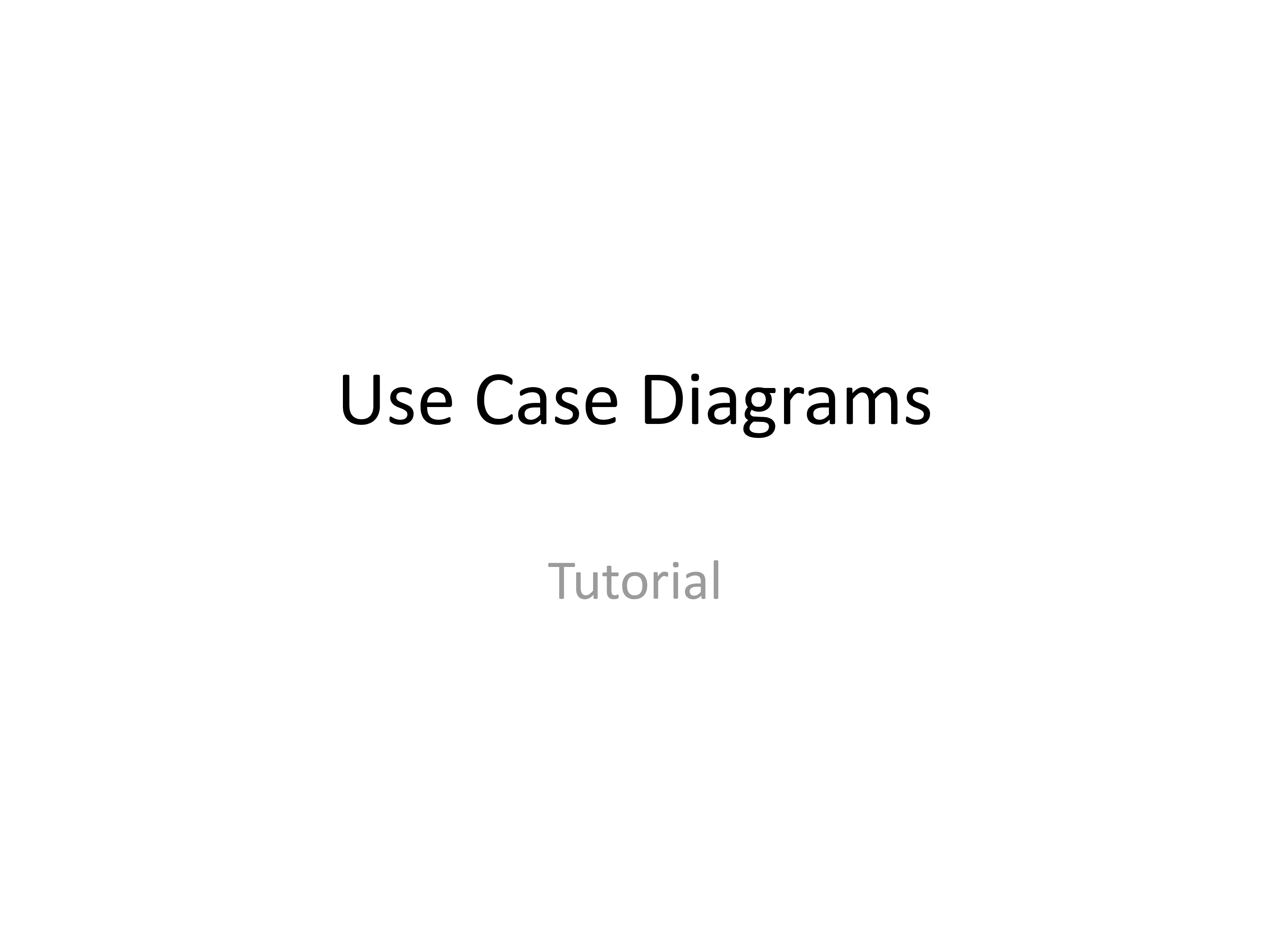 Use Case Diagram 模板