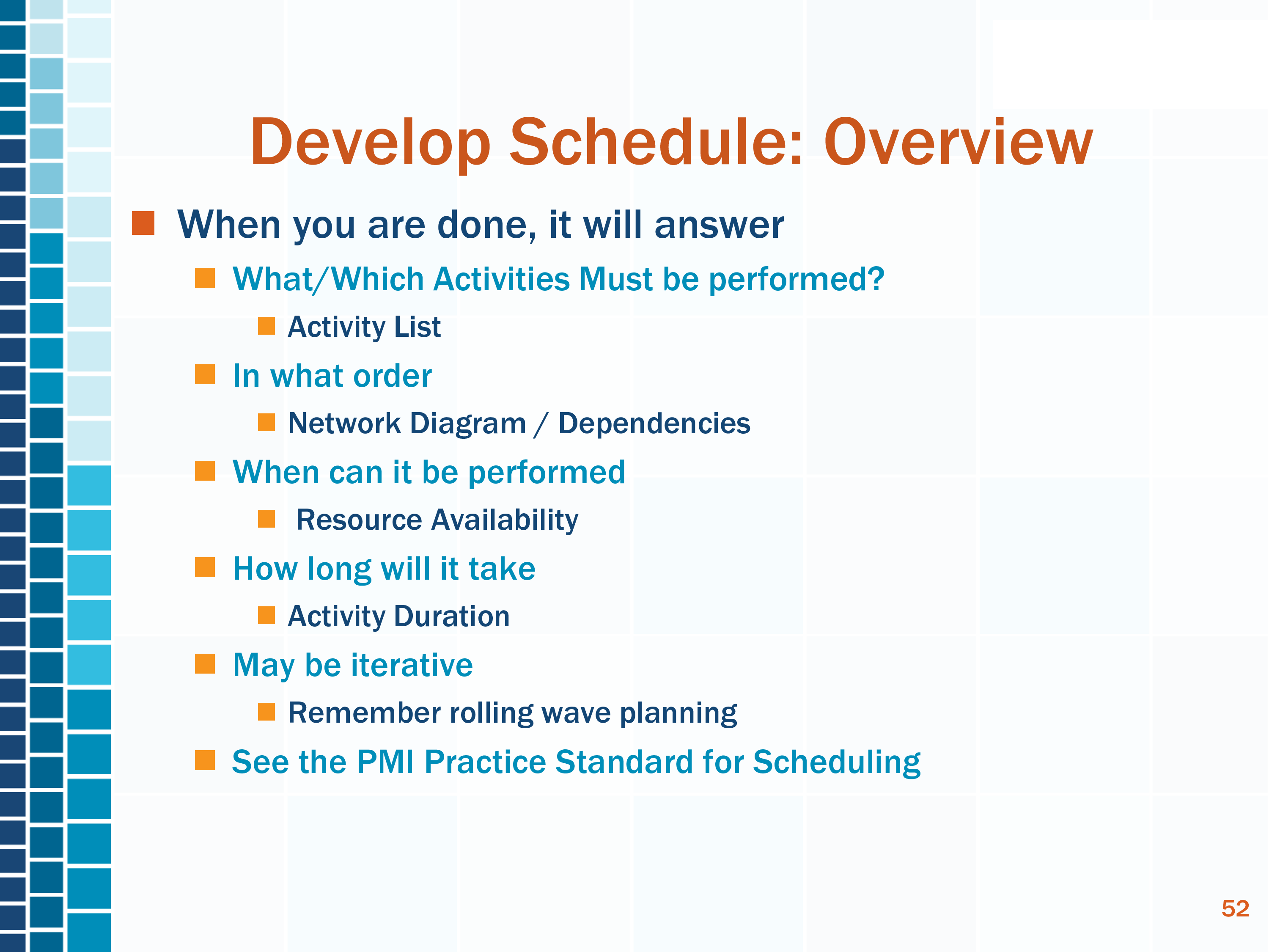 Project Management Schedule main image