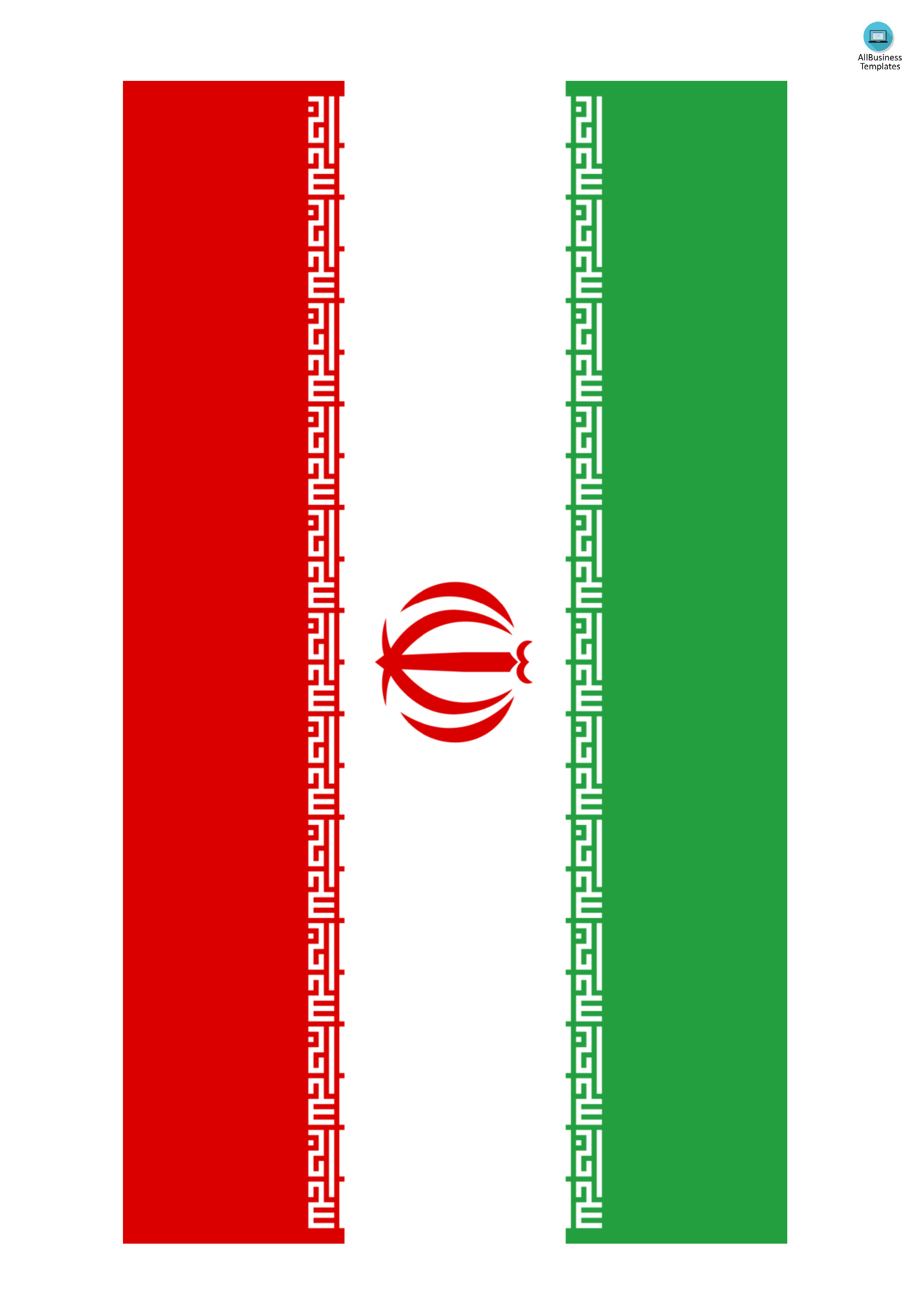 iran flag plantilla imagen principal