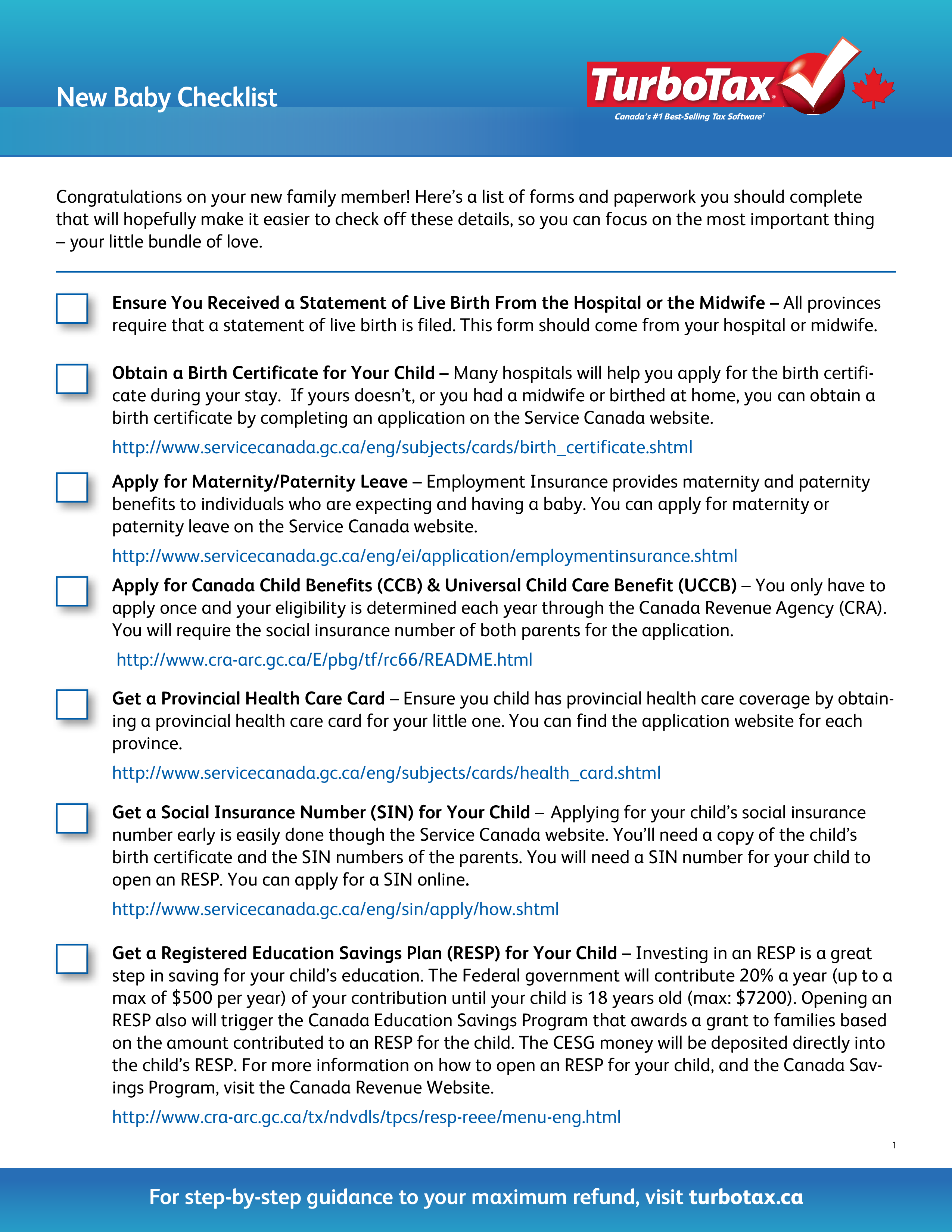 baby to do checklist sample template