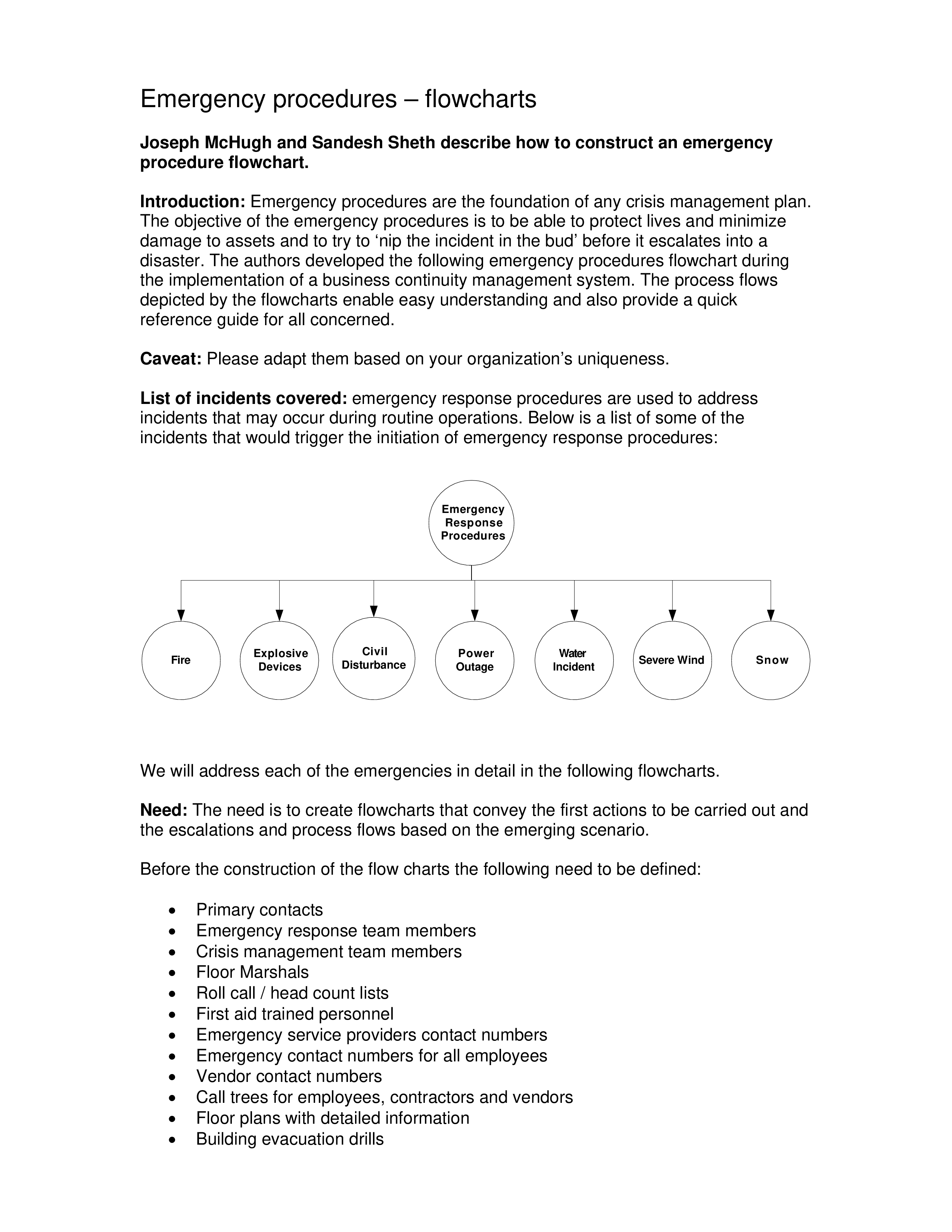 business continuity flow chart voorbeeld afbeelding 