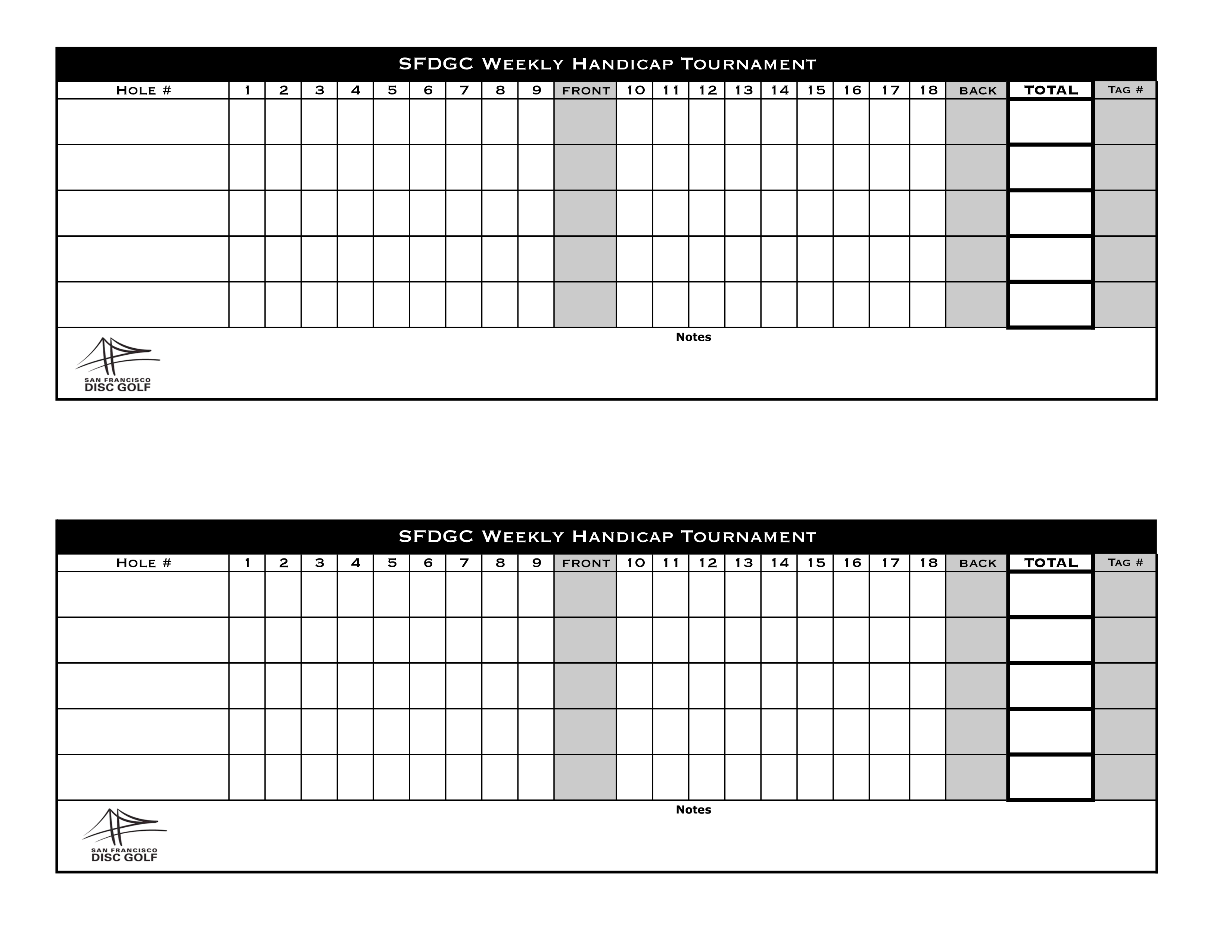 Blank Scorecard  Templates at allbusinesstemplates.com Throughout Golf Score Cards Template