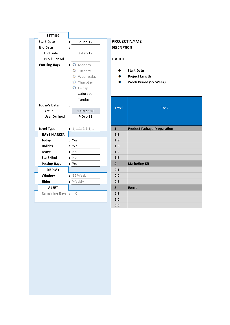 gantt chart template outline voorbeeld afbeelding 