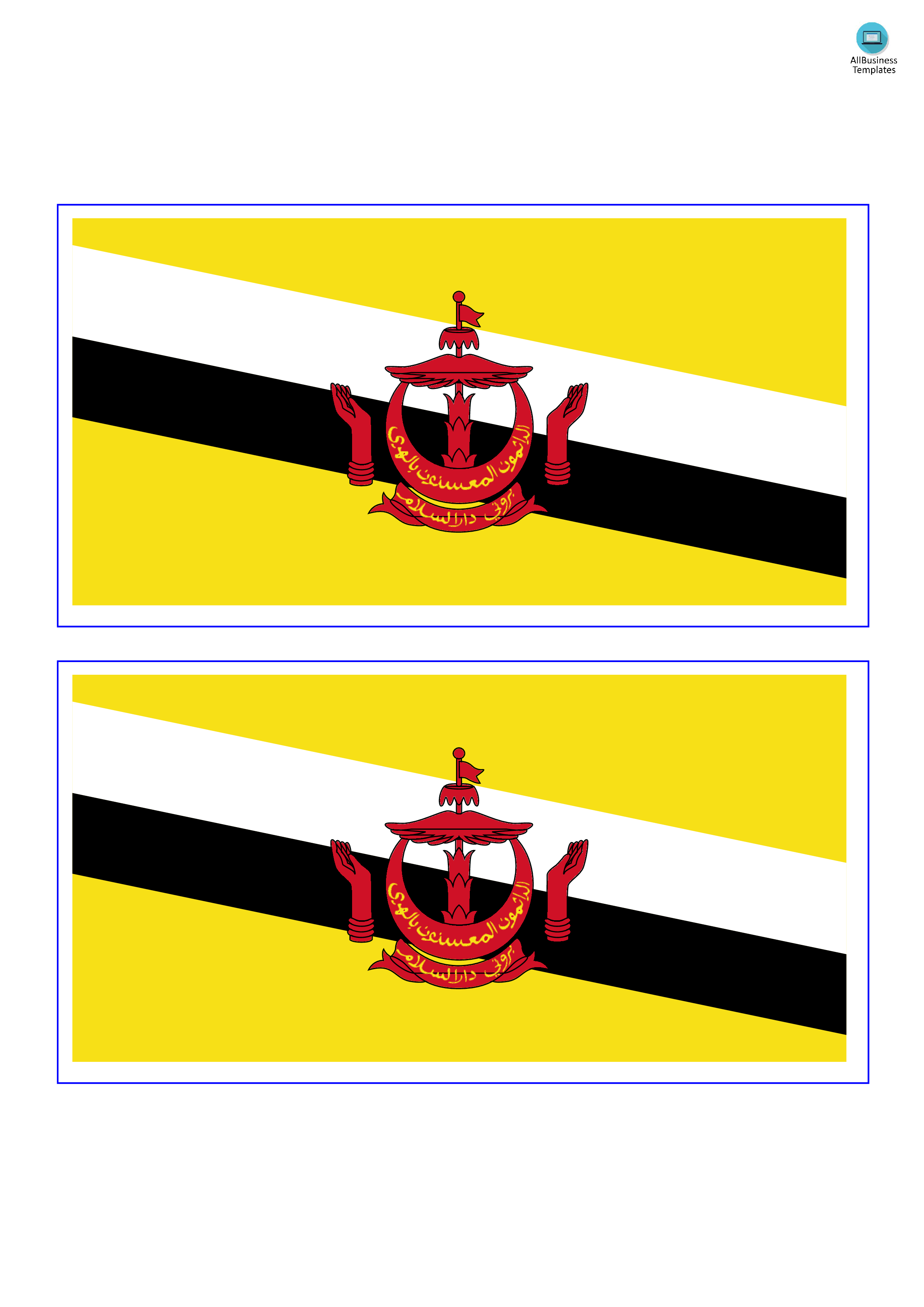 brunei flag voorbeeld afbeelding 