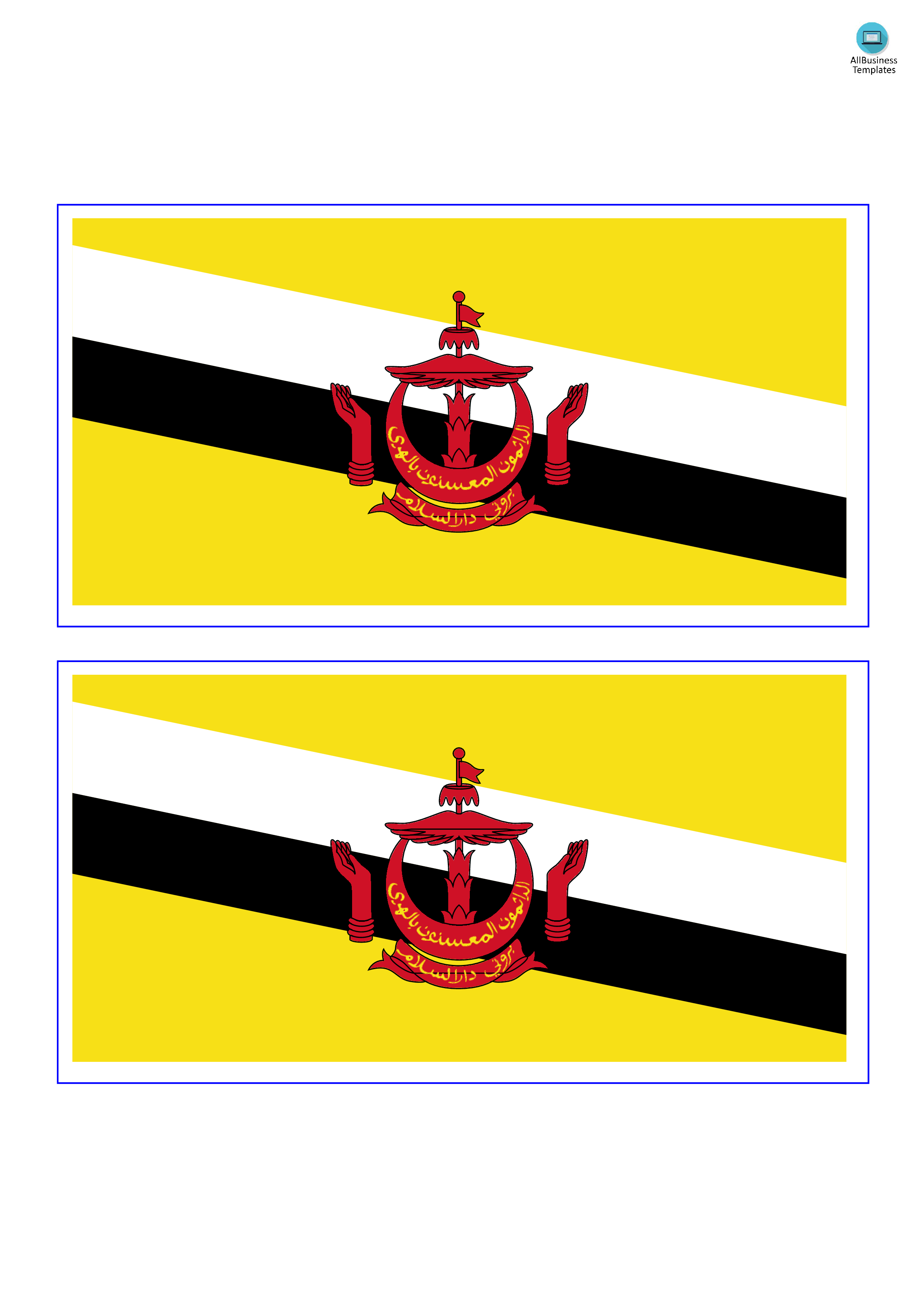 brunei flag template